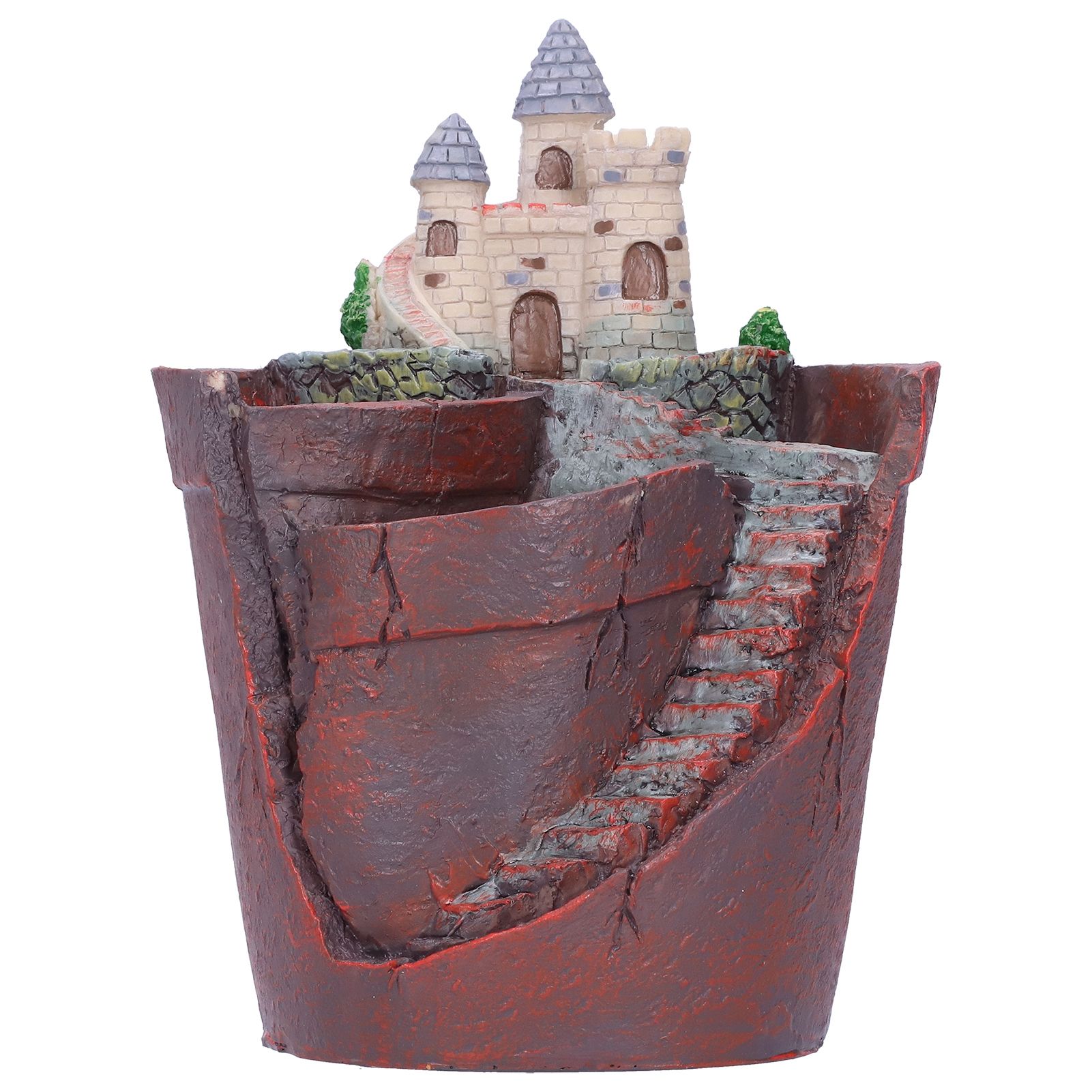 Succulent Plants Flowerpot Resin Mini House Flower Planter Container Home Decor view 2
