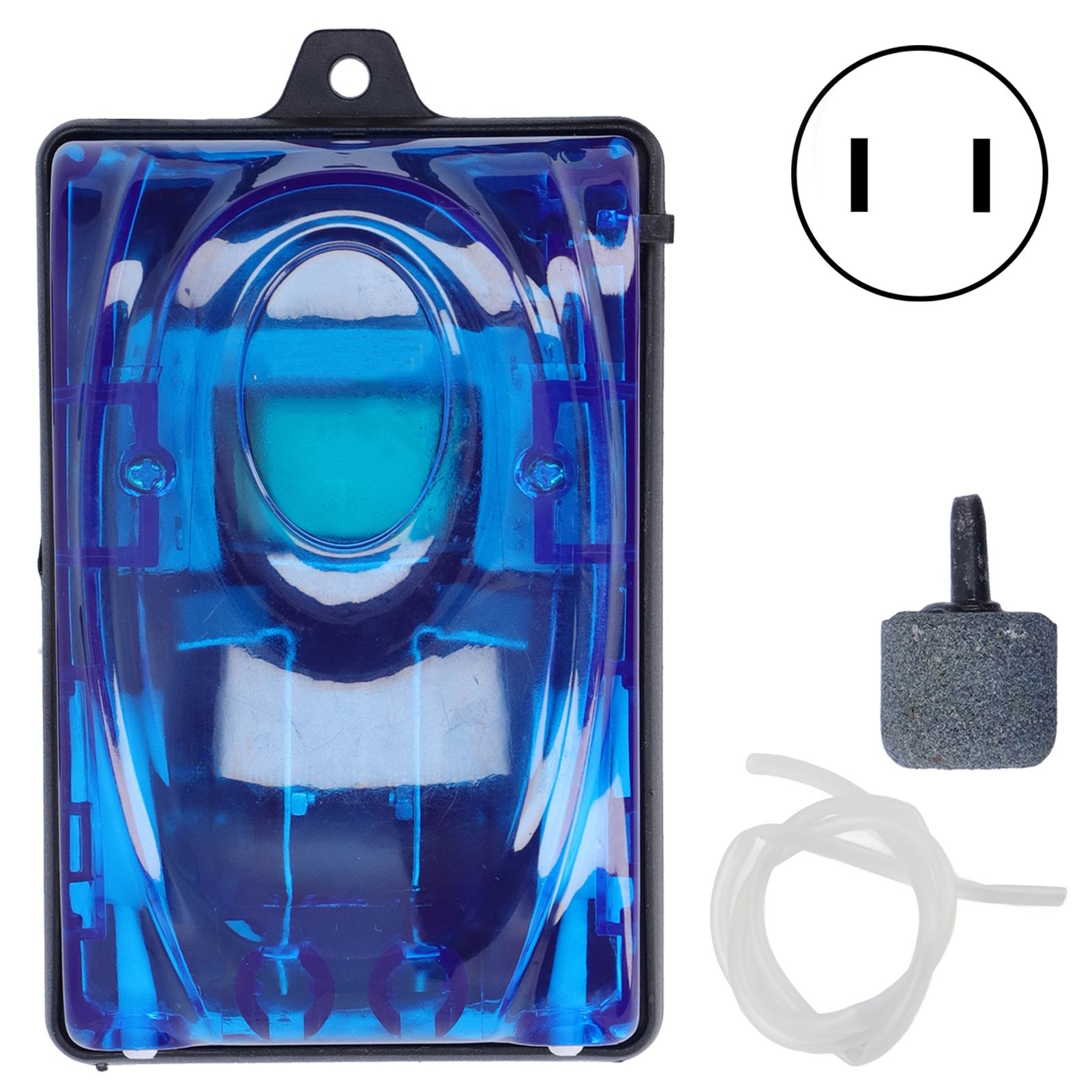 Powerful Fish Tank Air Pump Quiet Operation Double Outlets with Bubble Stone view 2