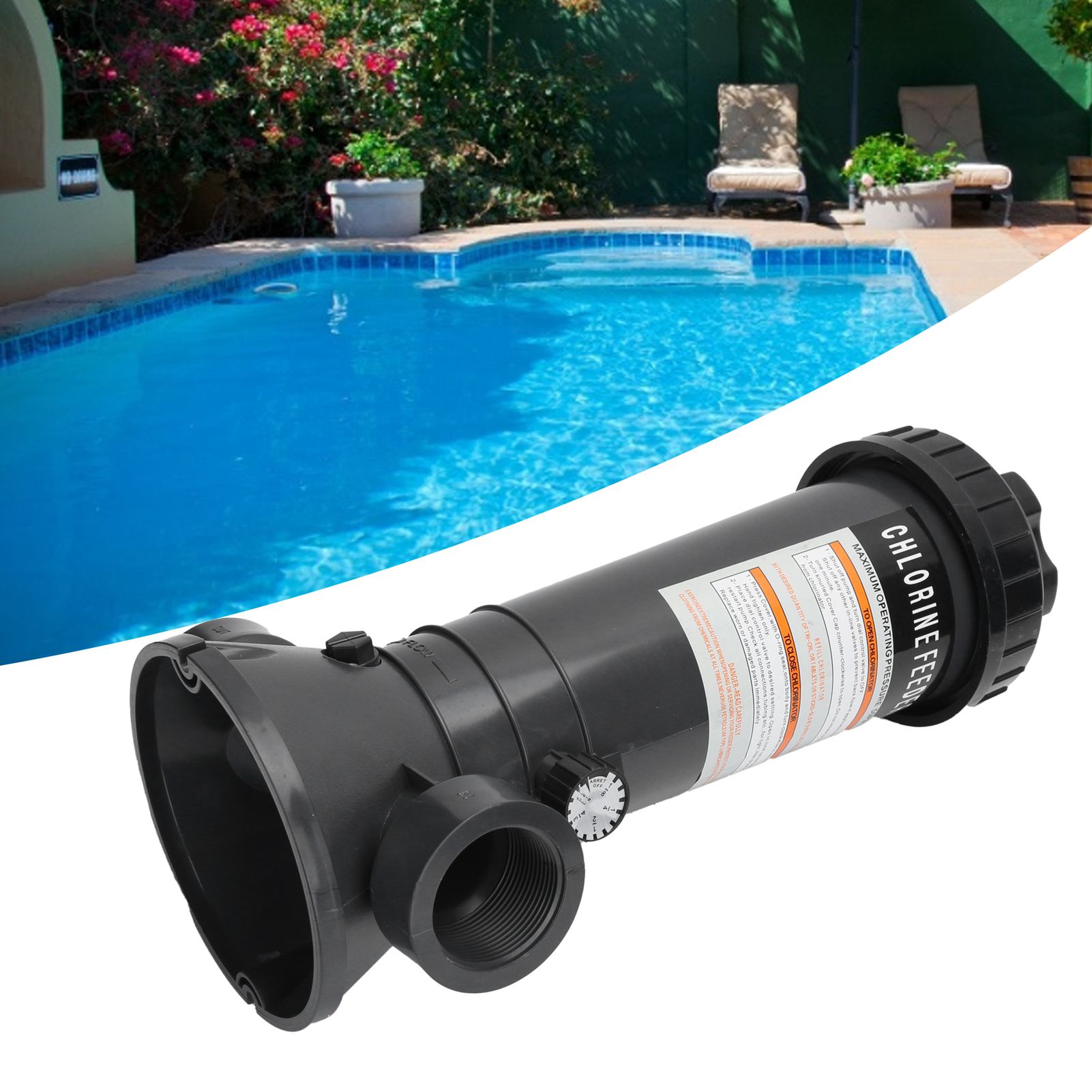 Pool Chlorine Feeder Automatic Chlorinator Chemical Dispenser Swimming Pool view 9