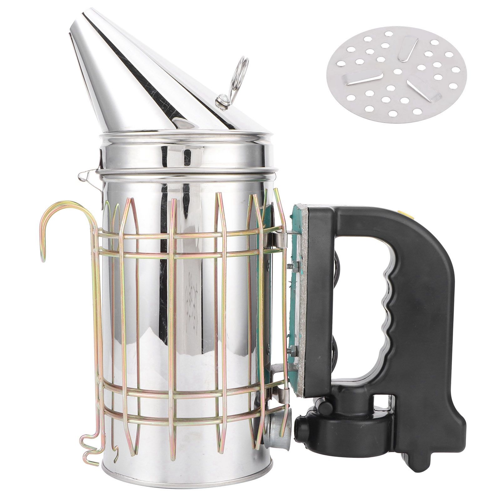 Electric Beehive Smoker 5V Stainless Steel with Heat Shield Handle Beekeeping view 2