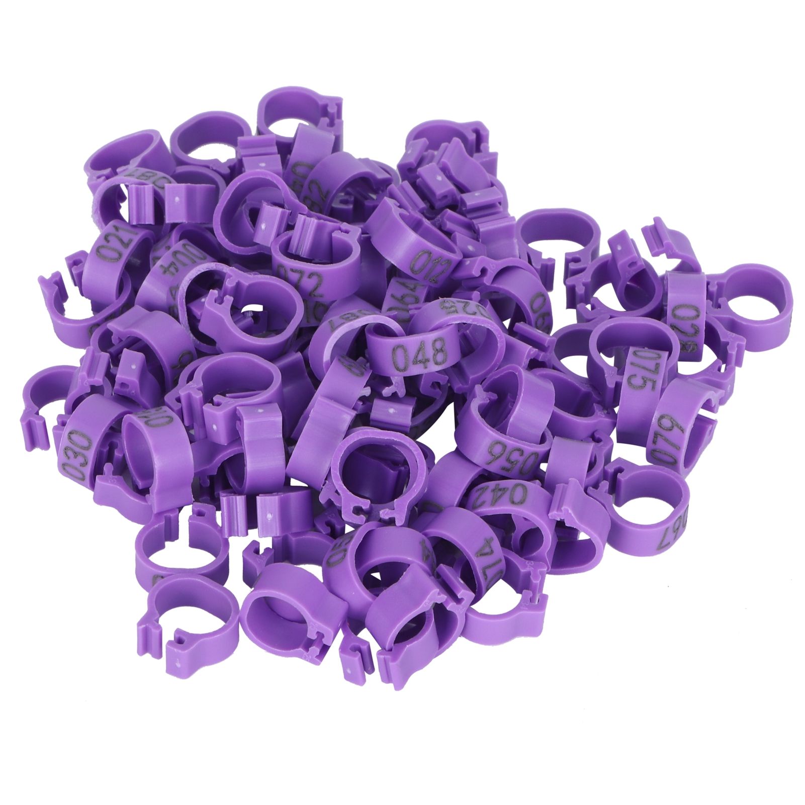 100pcs Birds Foot Rings Number Identification Pigeon Leg Bands Poultry Clip view 2
