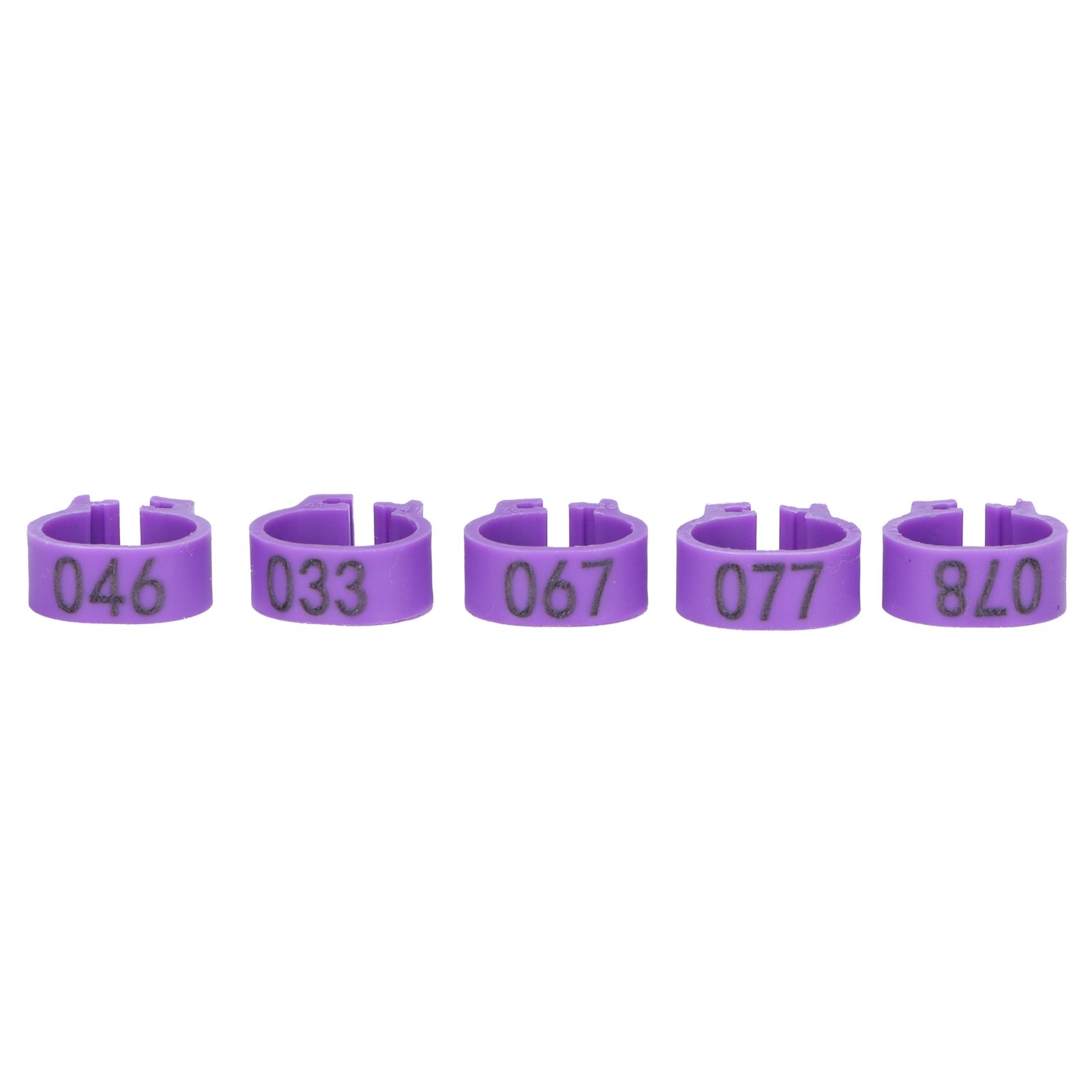 100pcs Birds Foot Rings Number Identification Pigeon Leg Bands Poultry Clip view 4