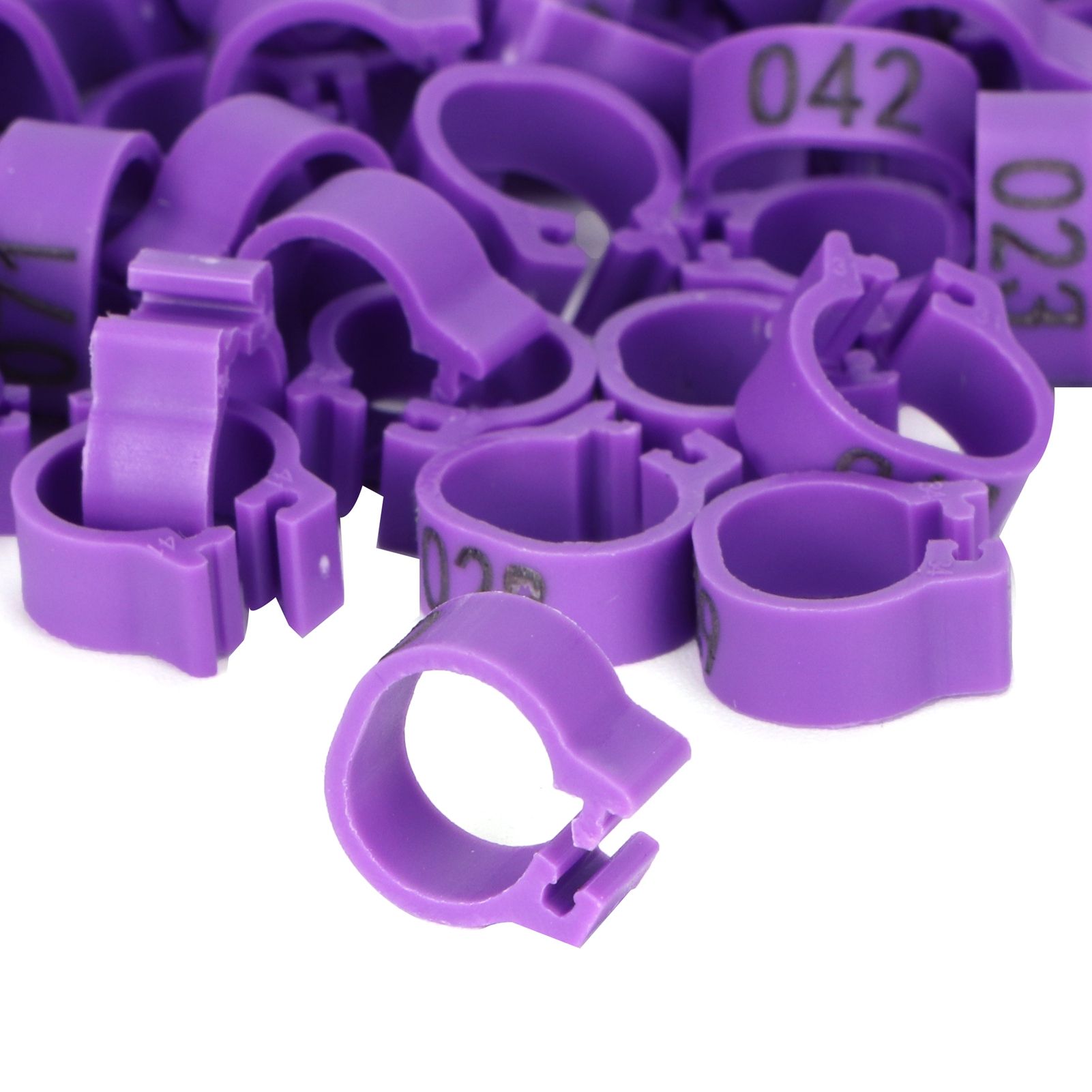 100pcs Birds Foot Rings Number Identification Pigeon Leg Bands Poultry Clip view 11