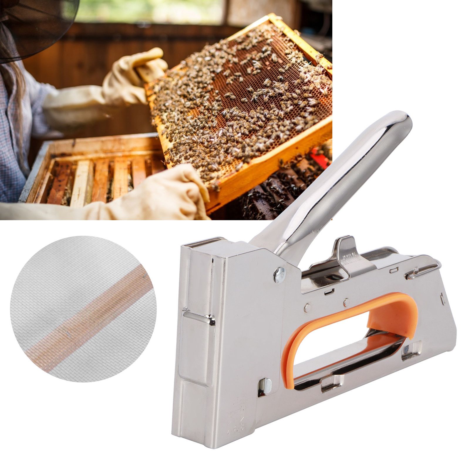 Portable Hand Nail Guns 1008F Model Staple Stapler Woodworking Tools view 9