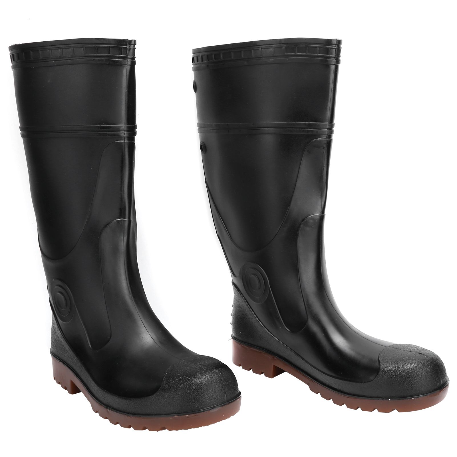 1 Pair Rain Boots PVC Non Slip Waterproof Safety Work Rain Shoes Footwear view 7