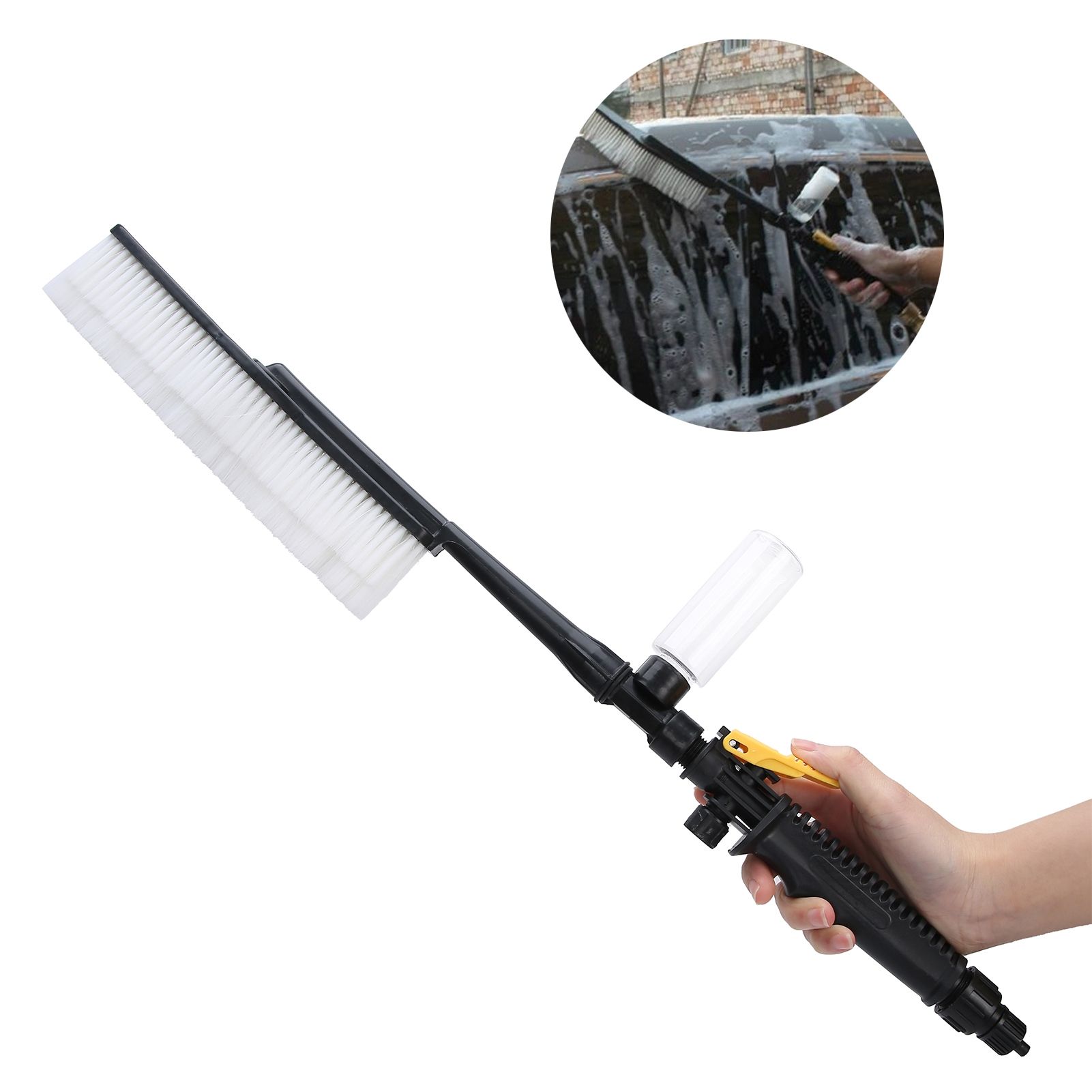 Car Wash Brush Cleaning Kit Washing Tool with Handle Switch Foam Bottle Car view 10