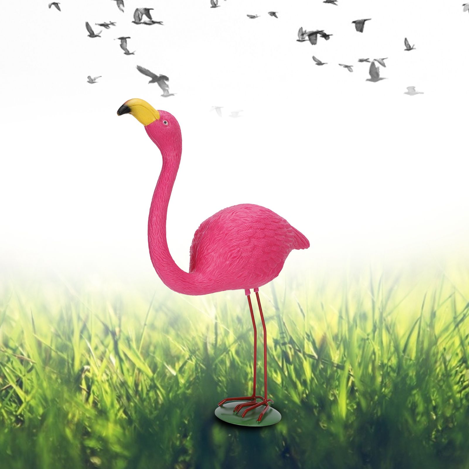 High Simulation Plastic Bird Animal Figurine Lawn Decoration Bird Drive Garden view 10