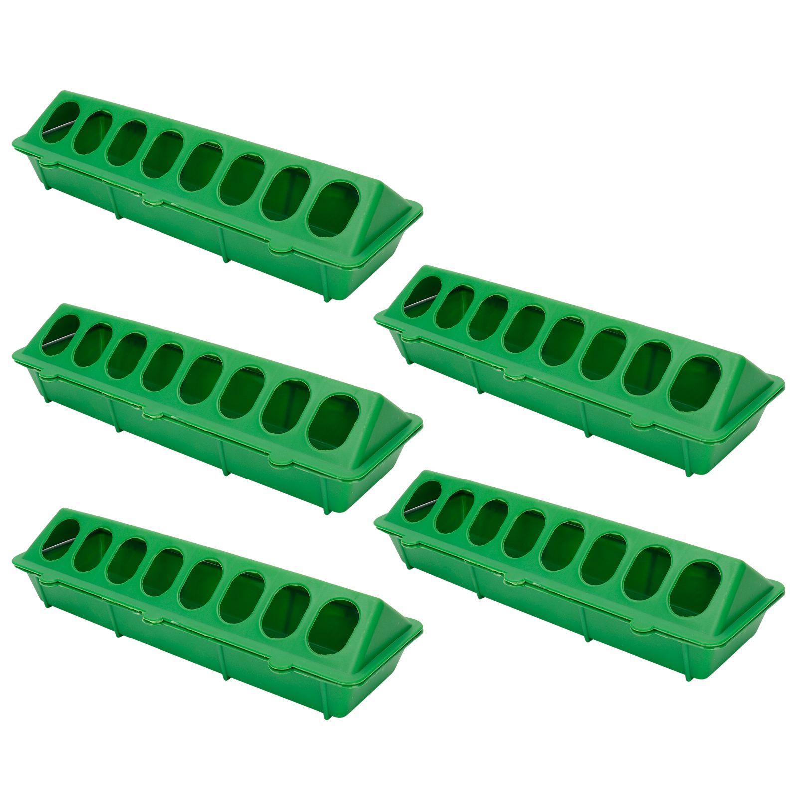 5Set Bird Feeding Trough Thicken Birdcage Hanging Feeder Bowl Box Feeding