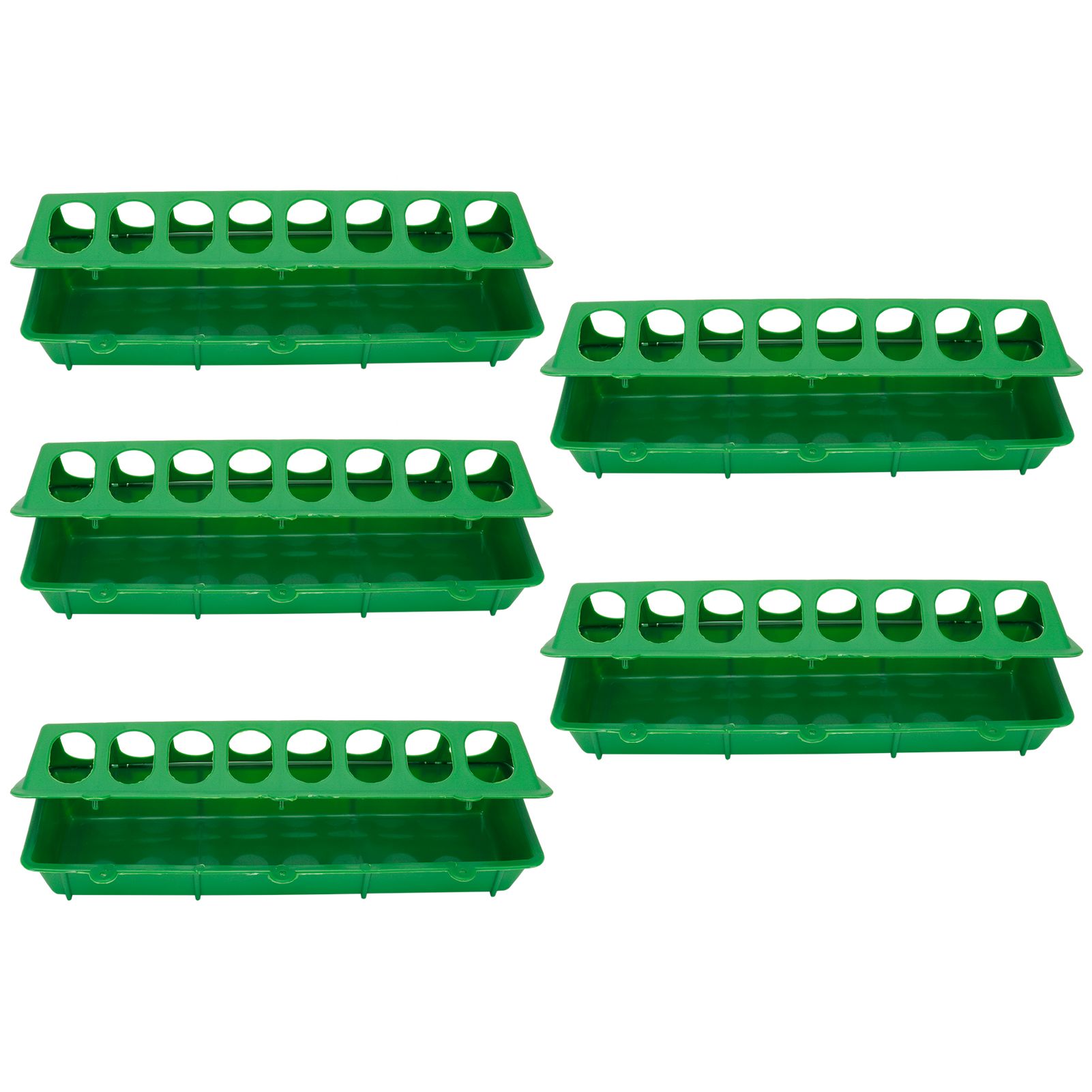5Set Bird Feeding Trough Thicken Birdcage Hanging Feeder Bowl Box Feeding view 2