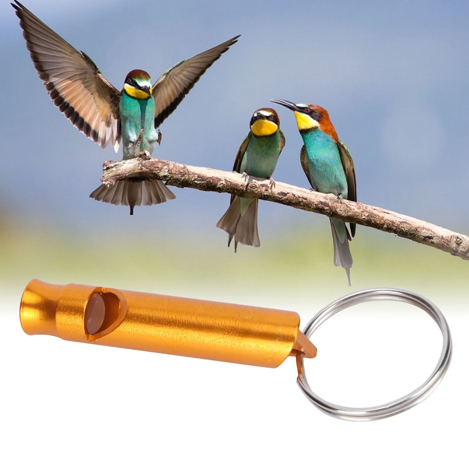 Ultrasonic Whistle Portable Aluminum Alloy Birds Pigeons Training Tool Bird view 10
