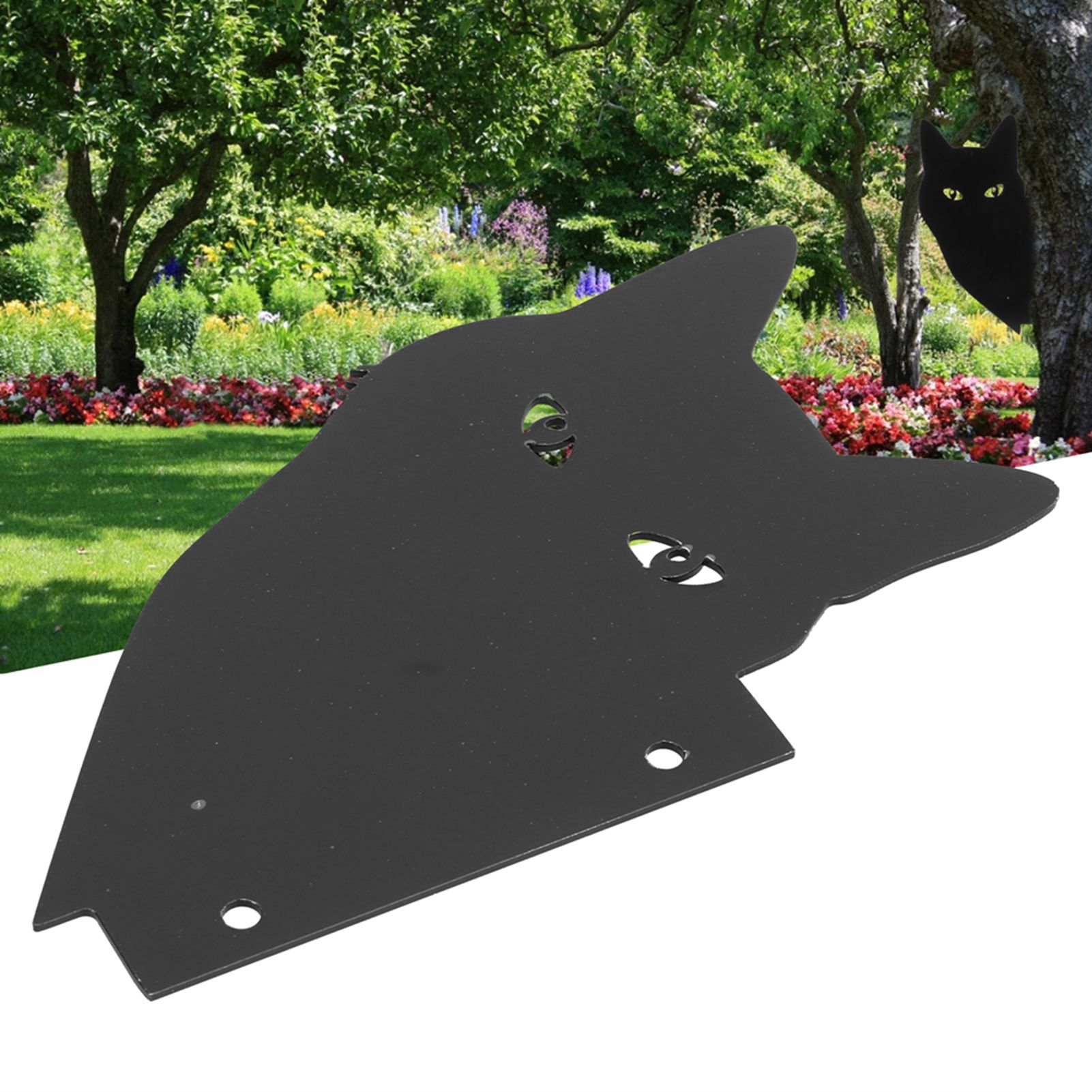 Simulation Acrylic Cat Statue Outdoor Garden Yards Ornaments Pest Deterrent view 9