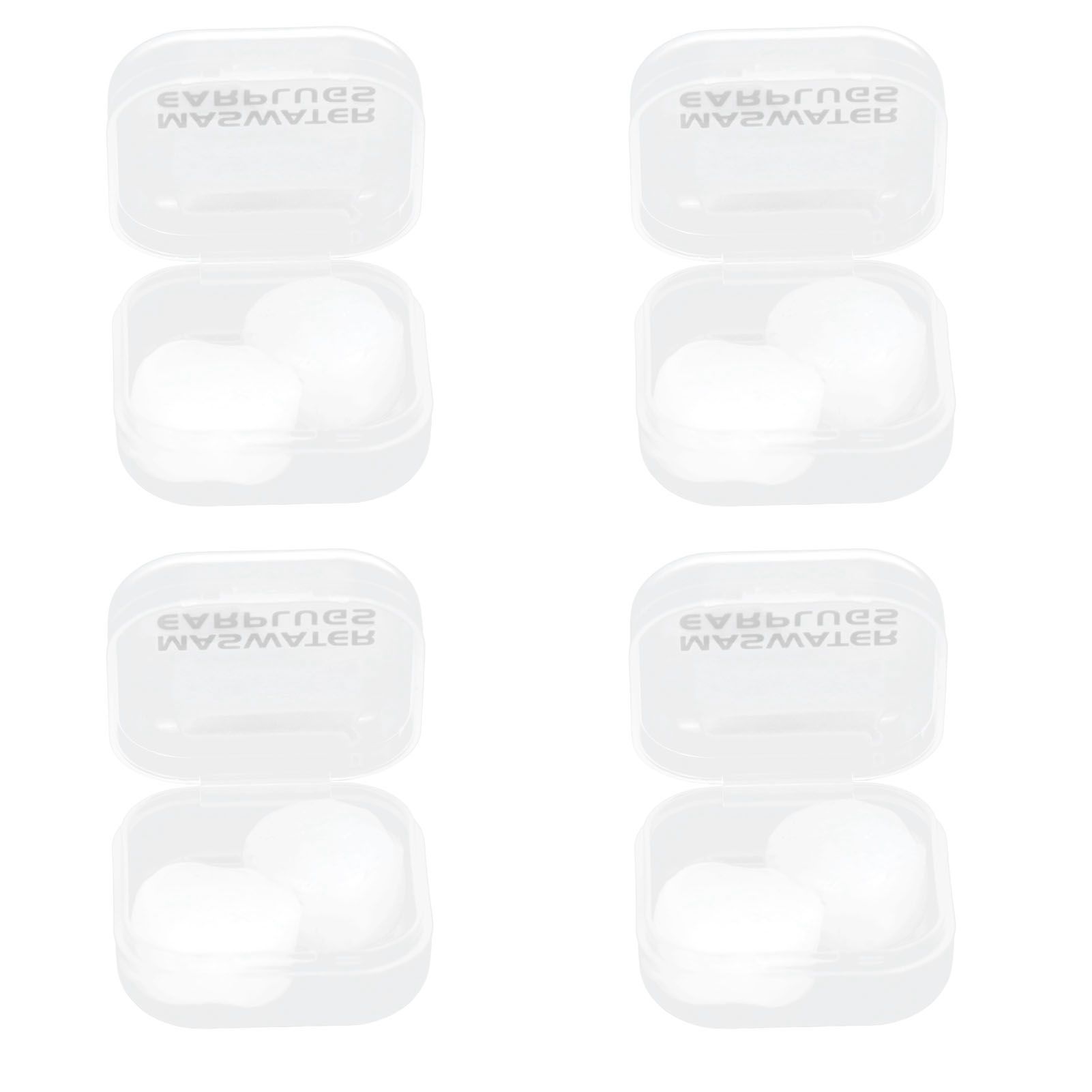 8Pcs DIY Ear Plugs Portable Reusable Swimming Earplugs Noise Reduction Transparent view 2
