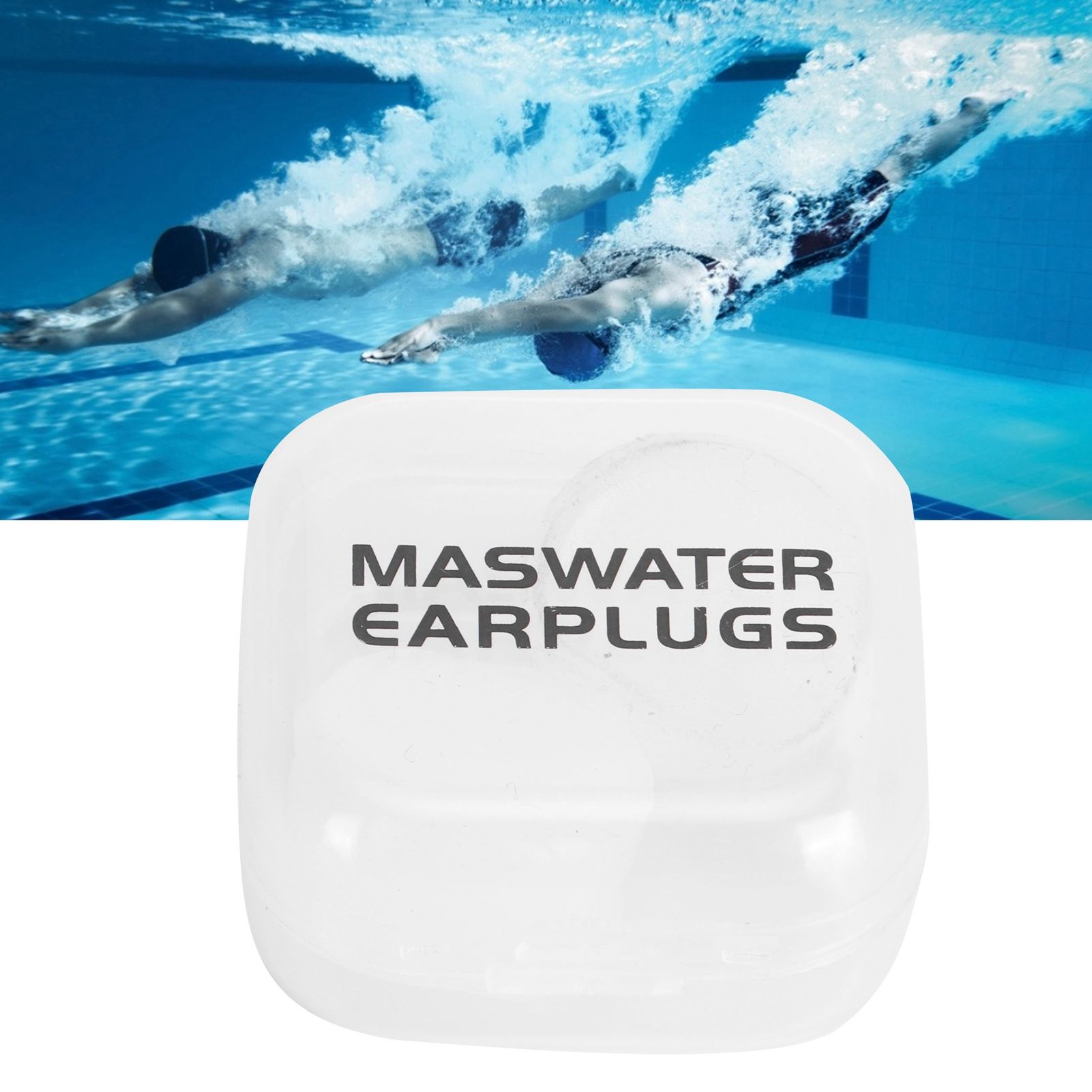 8Pcs DIY Ear Plugs Portable Reusable Swimming Earplugs Noise Reduction Transparent view 12
