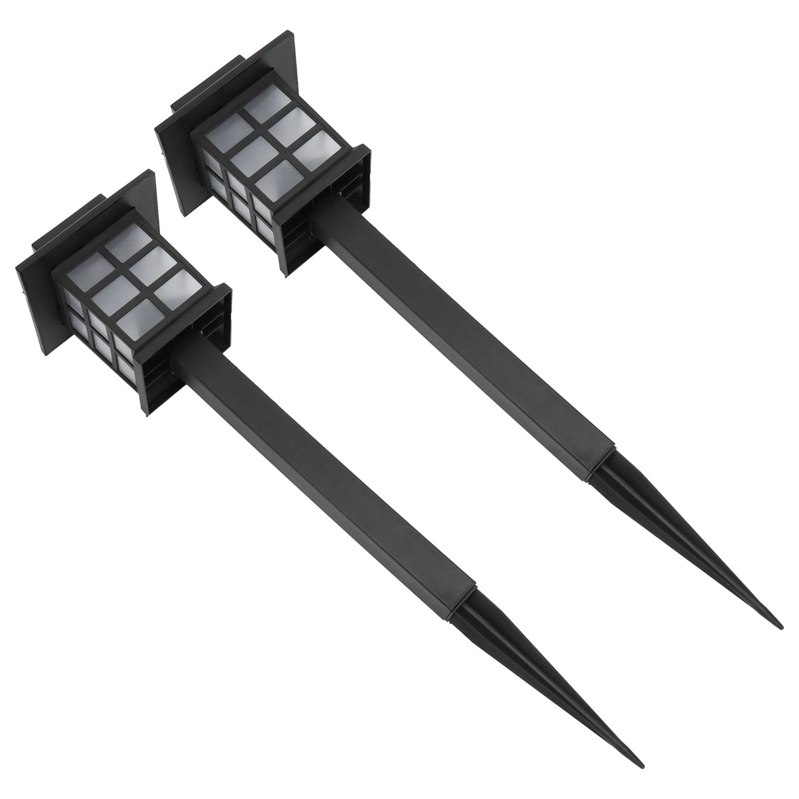 2Set LED Solar Lawn Light Waterproof Small House Shaped Stake Light Walkway view 4