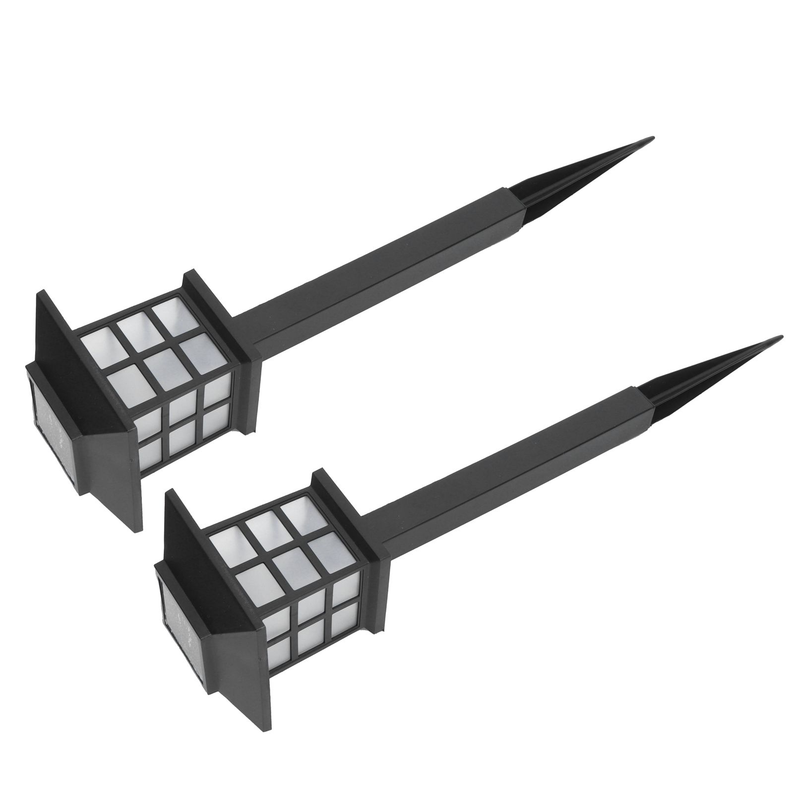 2Set LED Solar Lawn Light Waterproof Small House Shaped Stake Light Walkway view 5