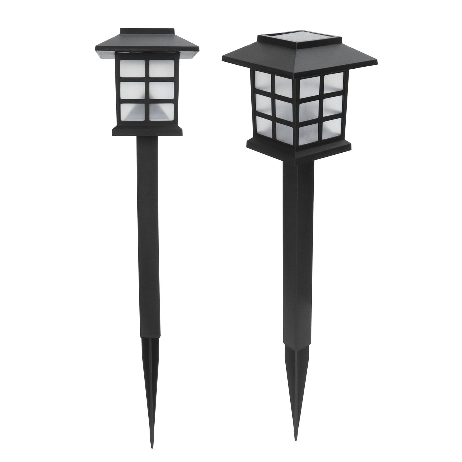 2Set LED Solar Lawn Light Waterproof Small House Shaped Stake Light Walkway view 6