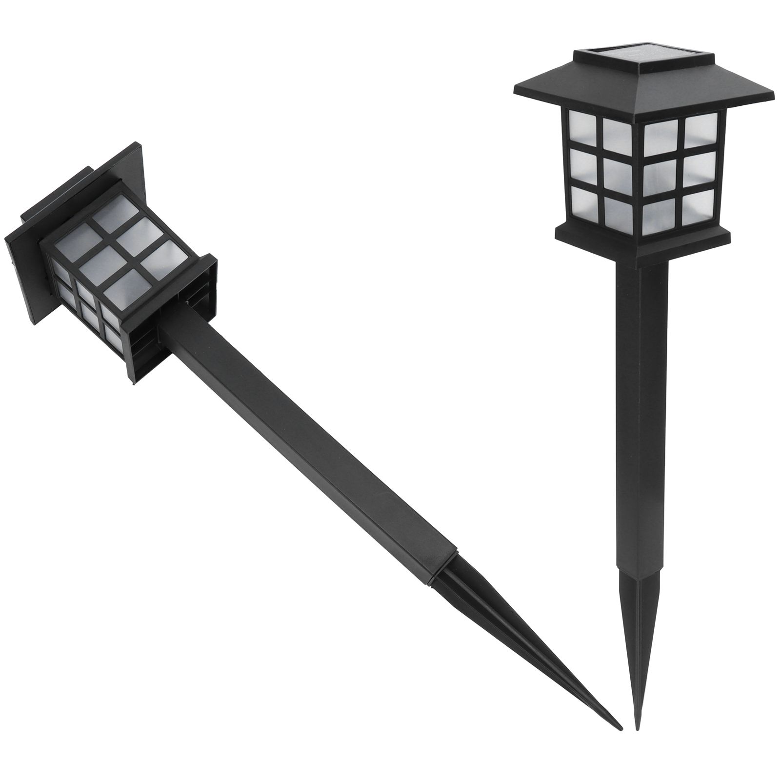 2Set LED Solar Lawn Light Waterproof Small House Shaped Stake Light Walkway view 8
