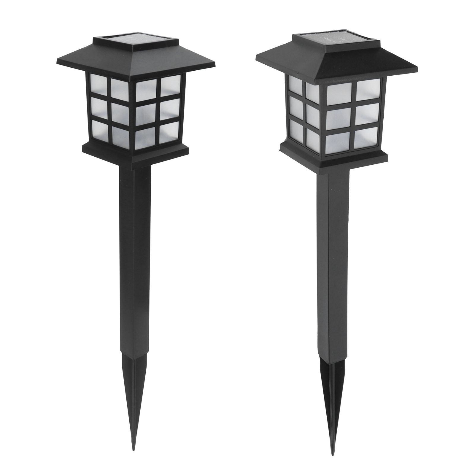 2Set LED Solar Lawn Light Waterproof Small House Shaped Stake Light Walkway view 9