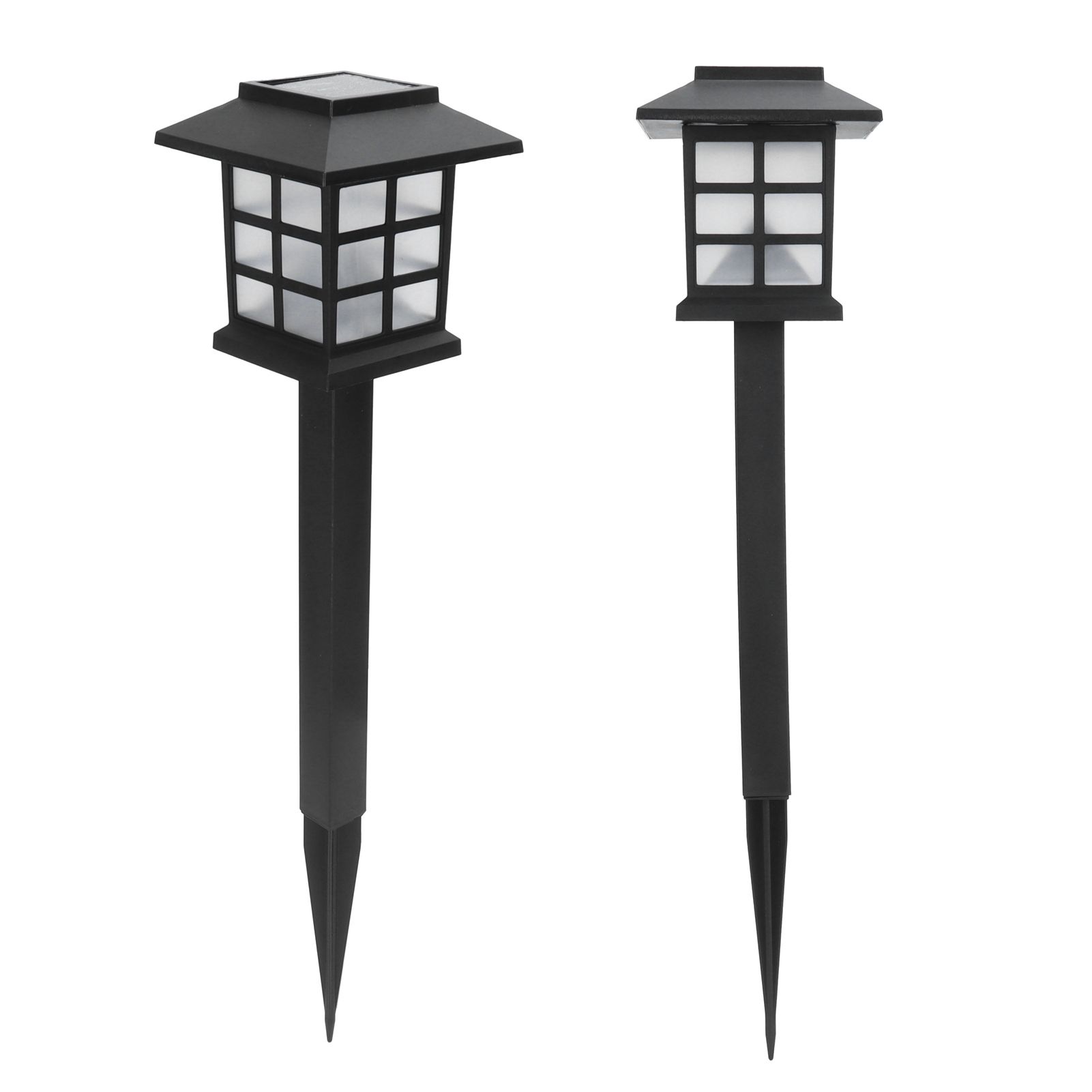 2Set LED Solar Lawn Light Waterproof Small House Shaped Stake Light Walkway view 10