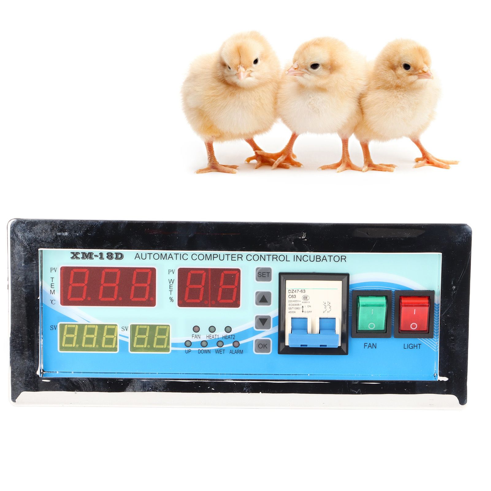 180‑240V XM‑18D Incubator Controller Full‑Automatic Temperature Humidity view 11