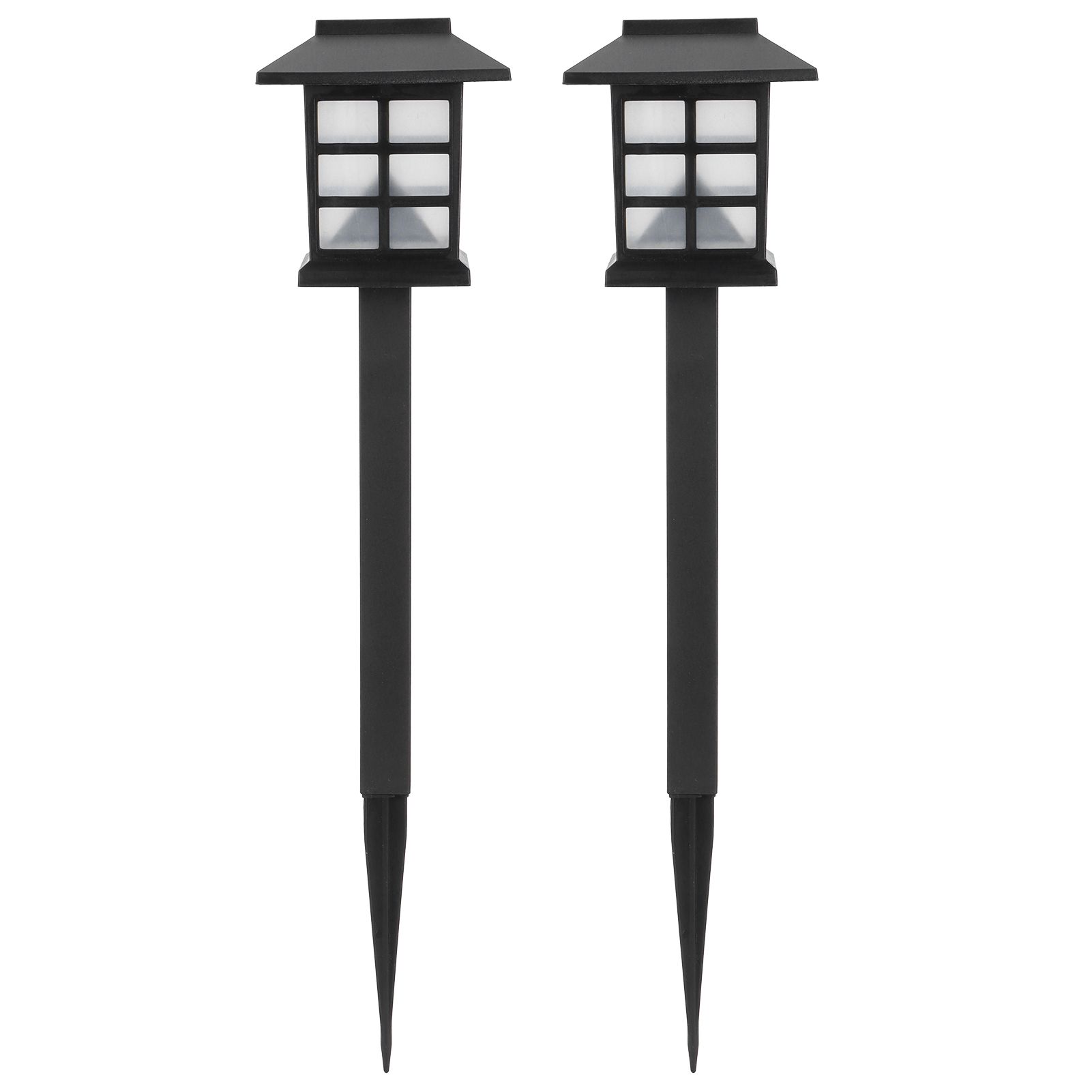 2Set LED Lawn Light Waterproof Solar Powered Paths Lamp Garden Patio Landscape view 2