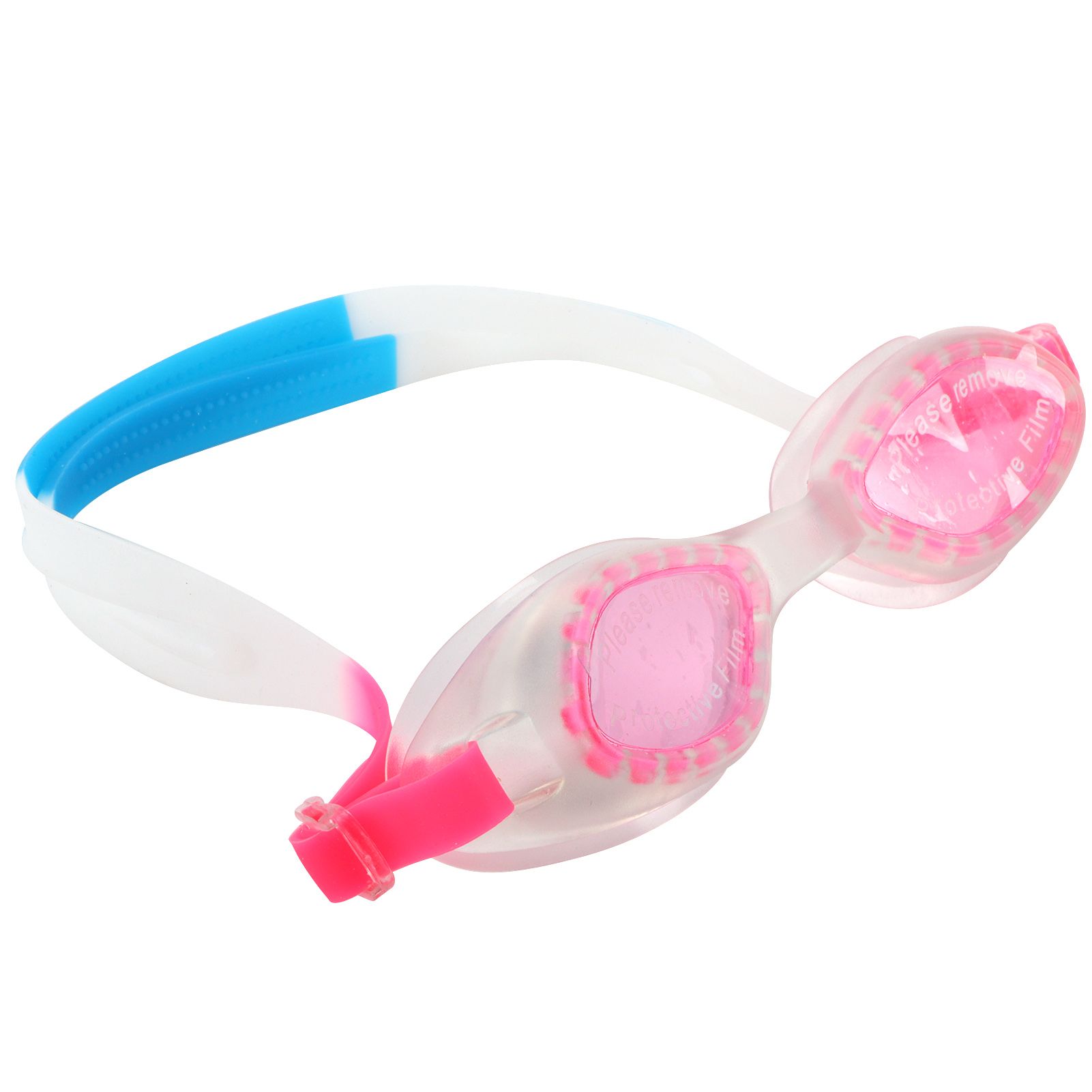 Pink Swimming Goggles Waterproof and AntiFog with Glasses Case Earplugs