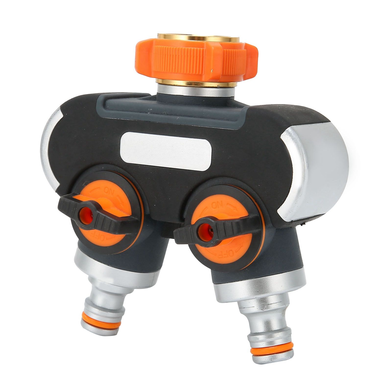 2 Way Hose Splitter with Valve Garden Irrigation Faucet Connector Adapter view 3