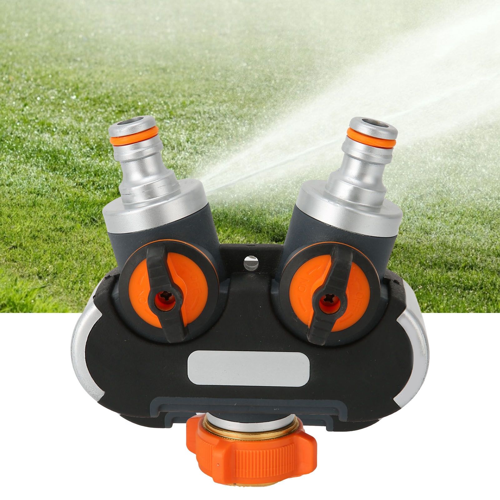 2 Way Hose Splitter with Valve Garden Irrigation Faucet Connector Adapter view 11