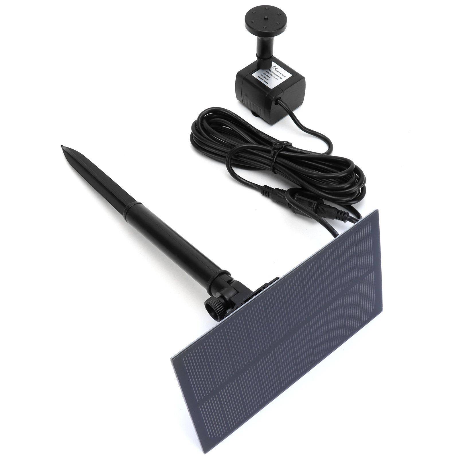 Solar Powered Fountain Outdoor Square 5V Floating Bird Bath Fountain Landscape — image 1