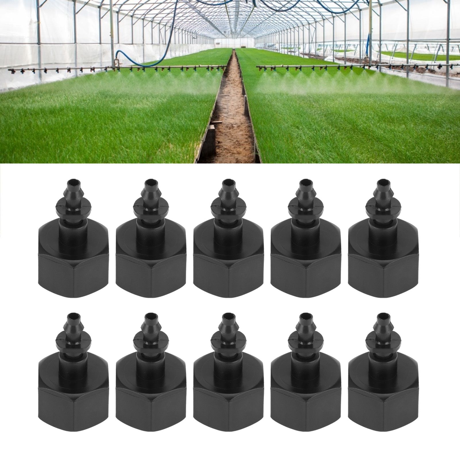 10PCS G1/2 Female Thread to 6.5mm Barb Connectors 4/7 Hose Connector view 11