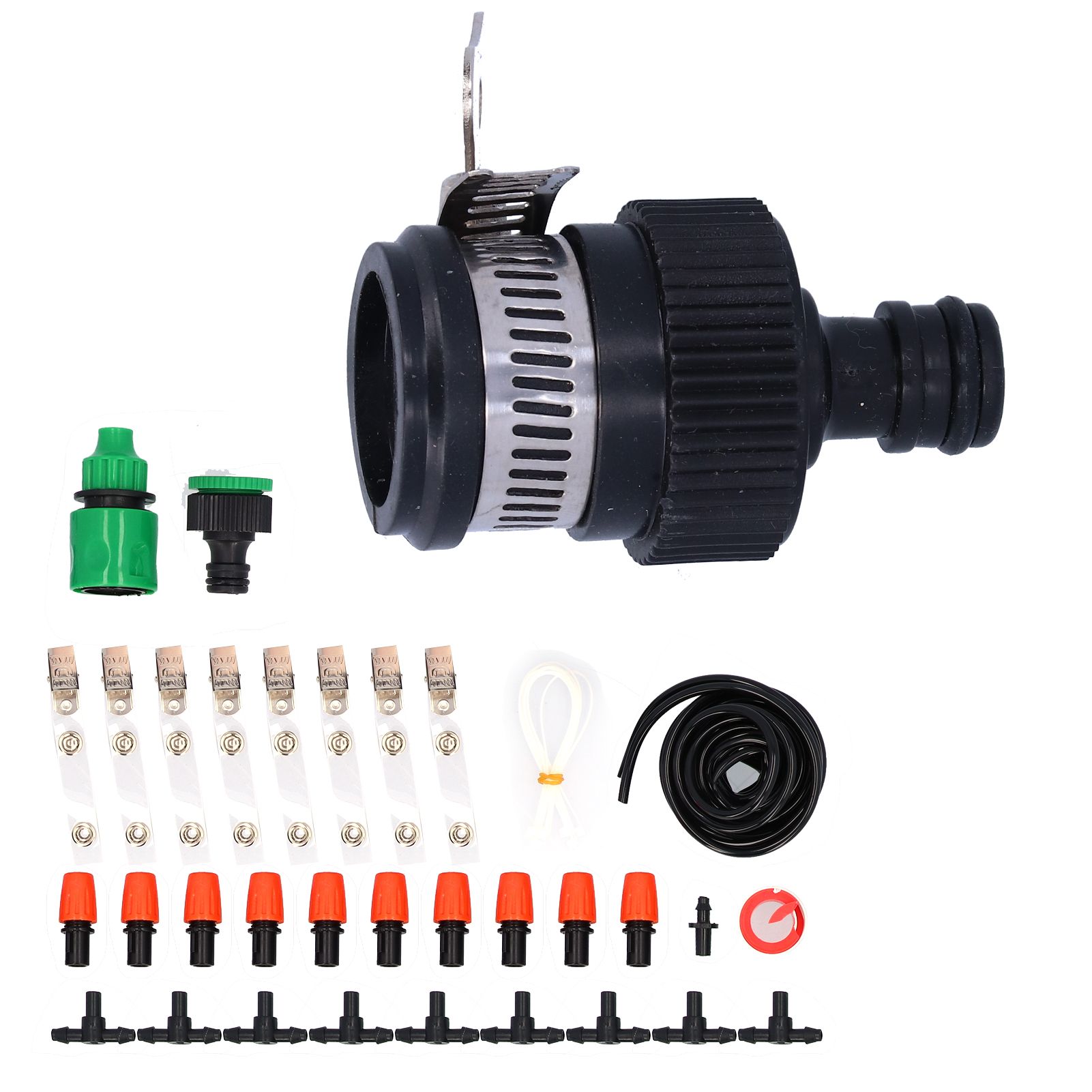 8m Garden Irrigation System Single Outlet Atomizing Kit for Greenhouse Flower Bed view 9