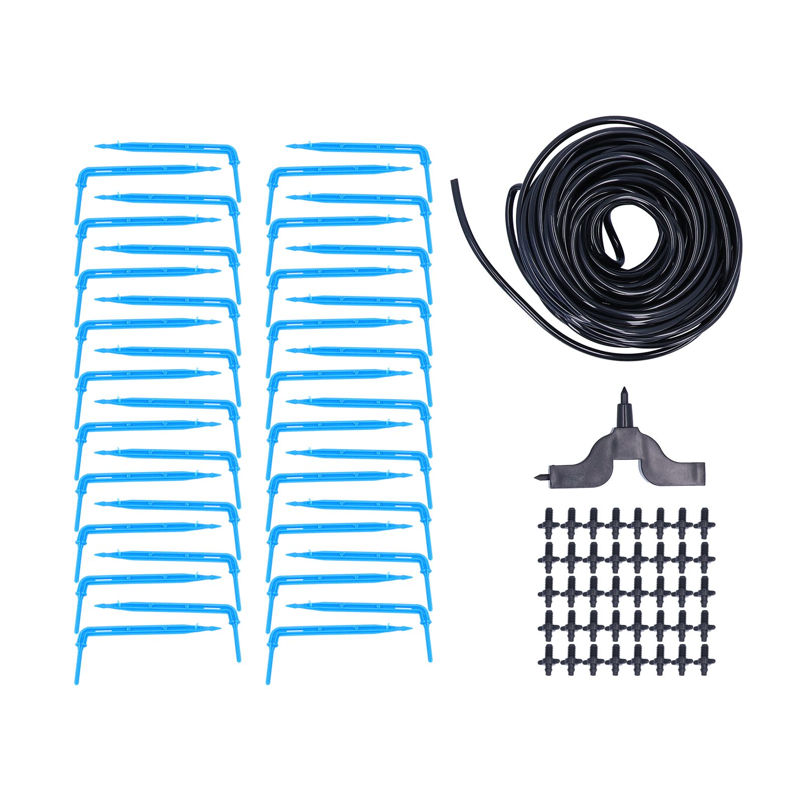 Drip Irrigation Kit 15m Watering Dripper Hose Set Garden Greenhouse Seedling view 2