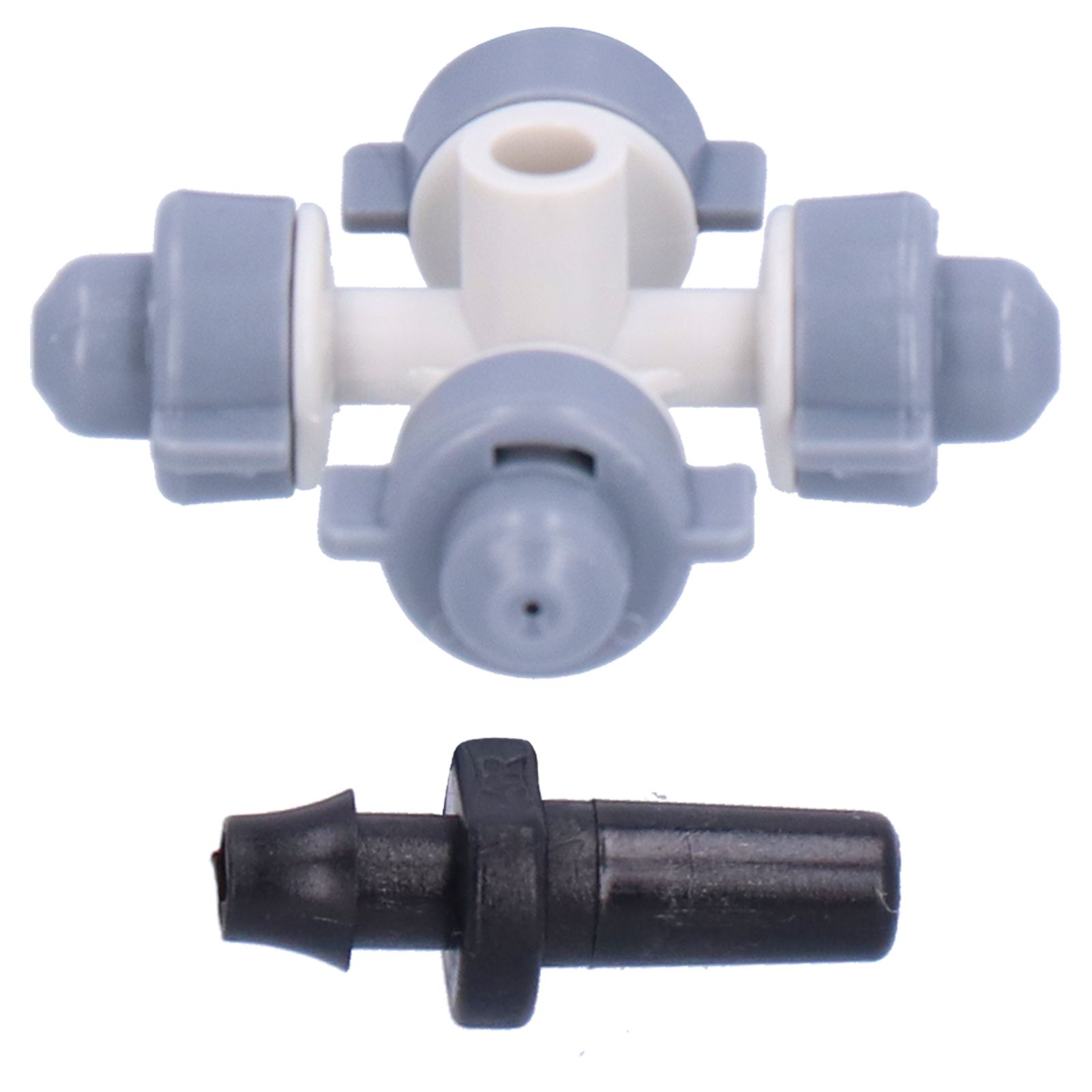 50Set 4 Outlet Sprayer Nozzle Misting Hanging Sprinkler Irrigation Accessory Gray view 3