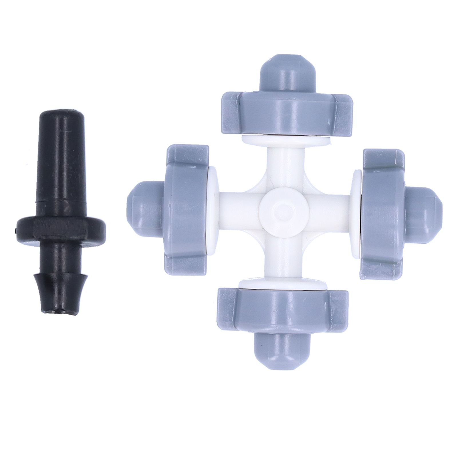 50Set 4 Outlet Sprayer Nozzle Misting Hanging Sprinkler Irrigation Accessory Gray view 4
