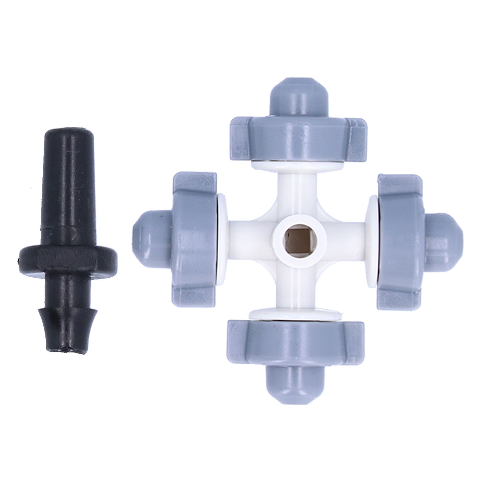 50Set 4 Outlet Sprayer Nozzle Misting Hanging Sprinkler Irrigation Accessory Gray view 5