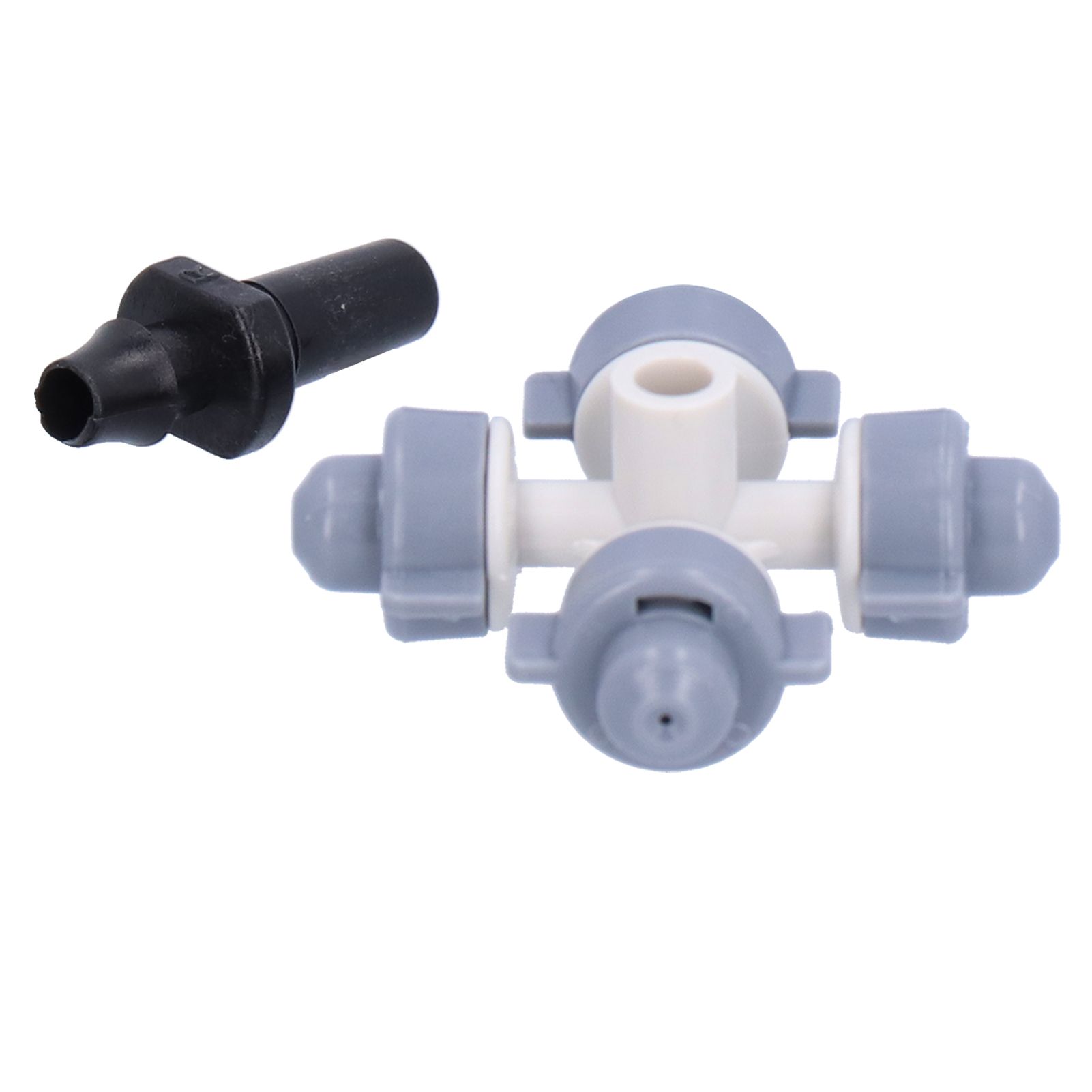 50Set 4 Outlet Sprayer Nozzle Misting Hanging Sprinkler Irrigation Accessory Gray view 7