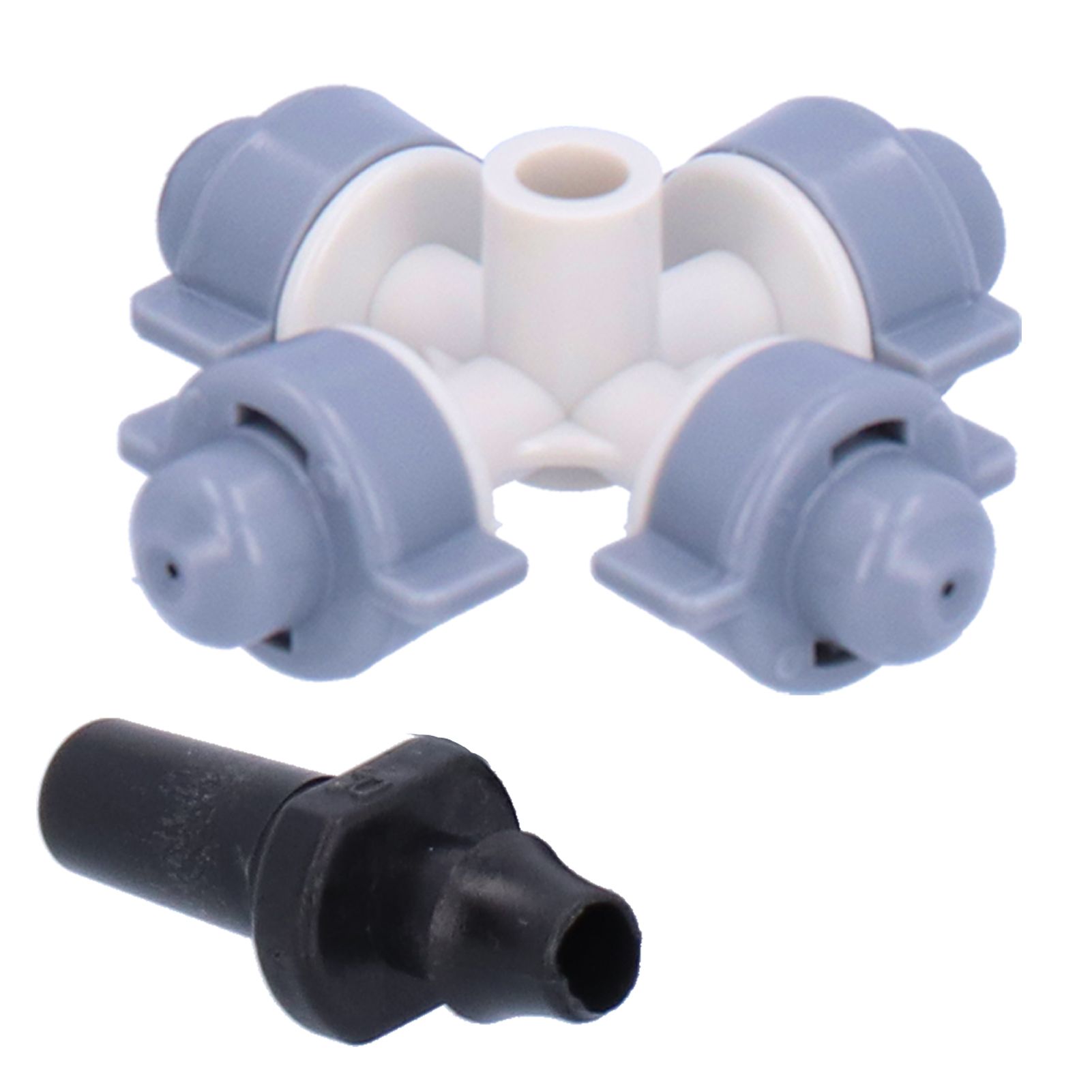 50Set 4 Outlet Sprayer Nozzle Misting Hanging Sprinkler Irrigation Accessory Gray view 10