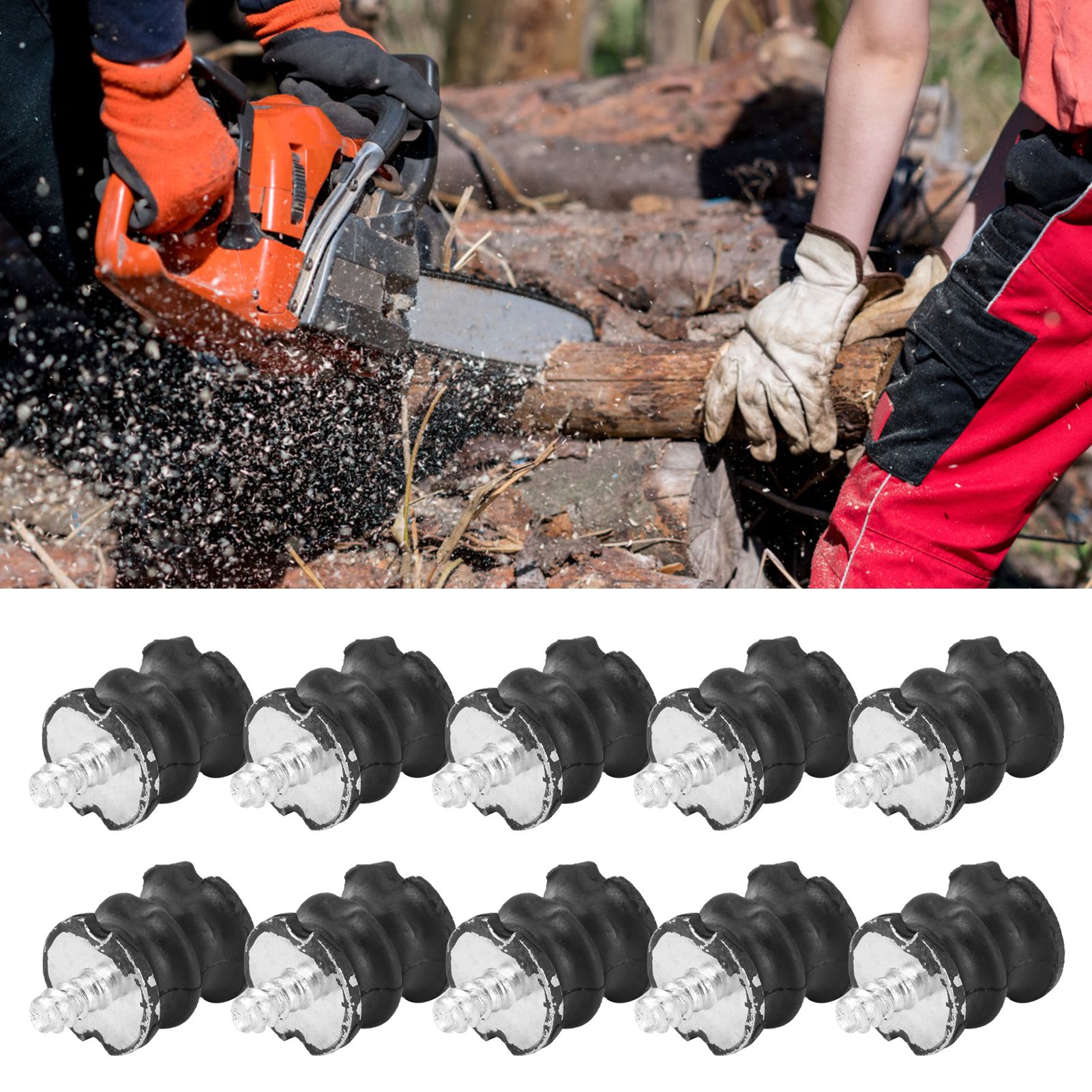 10PCS Isolator Buffer Mounts Fit for Husqvarna 61 66 266 268 272 XP Chainsaw view 12