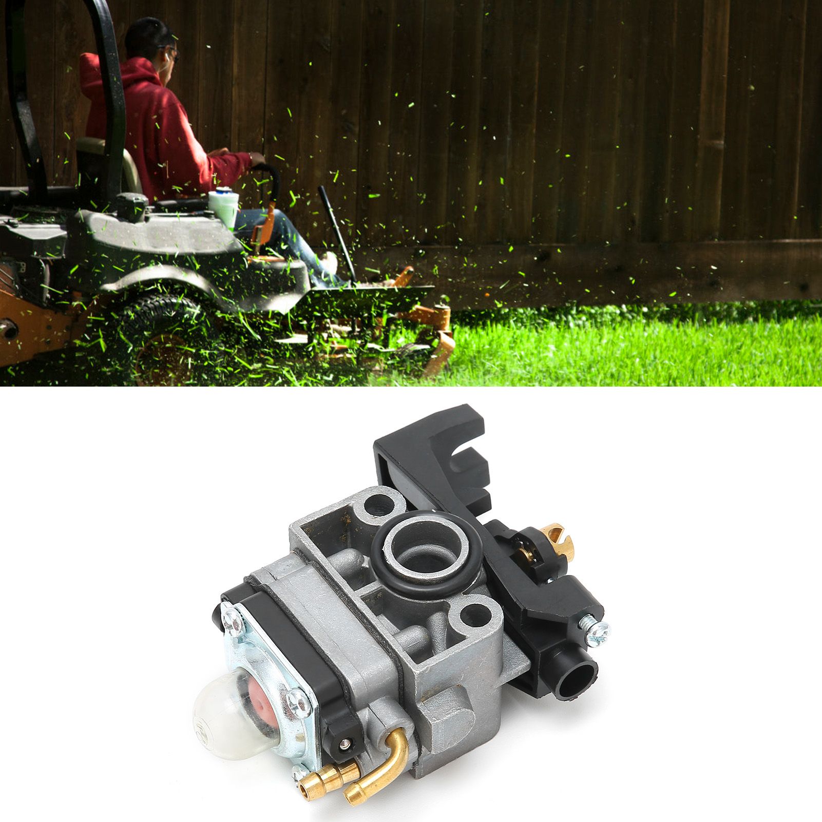 Replacement Carburetor Fit for Mantis Tiller GX25 GX25N GX35 Trimmer Bush view 12