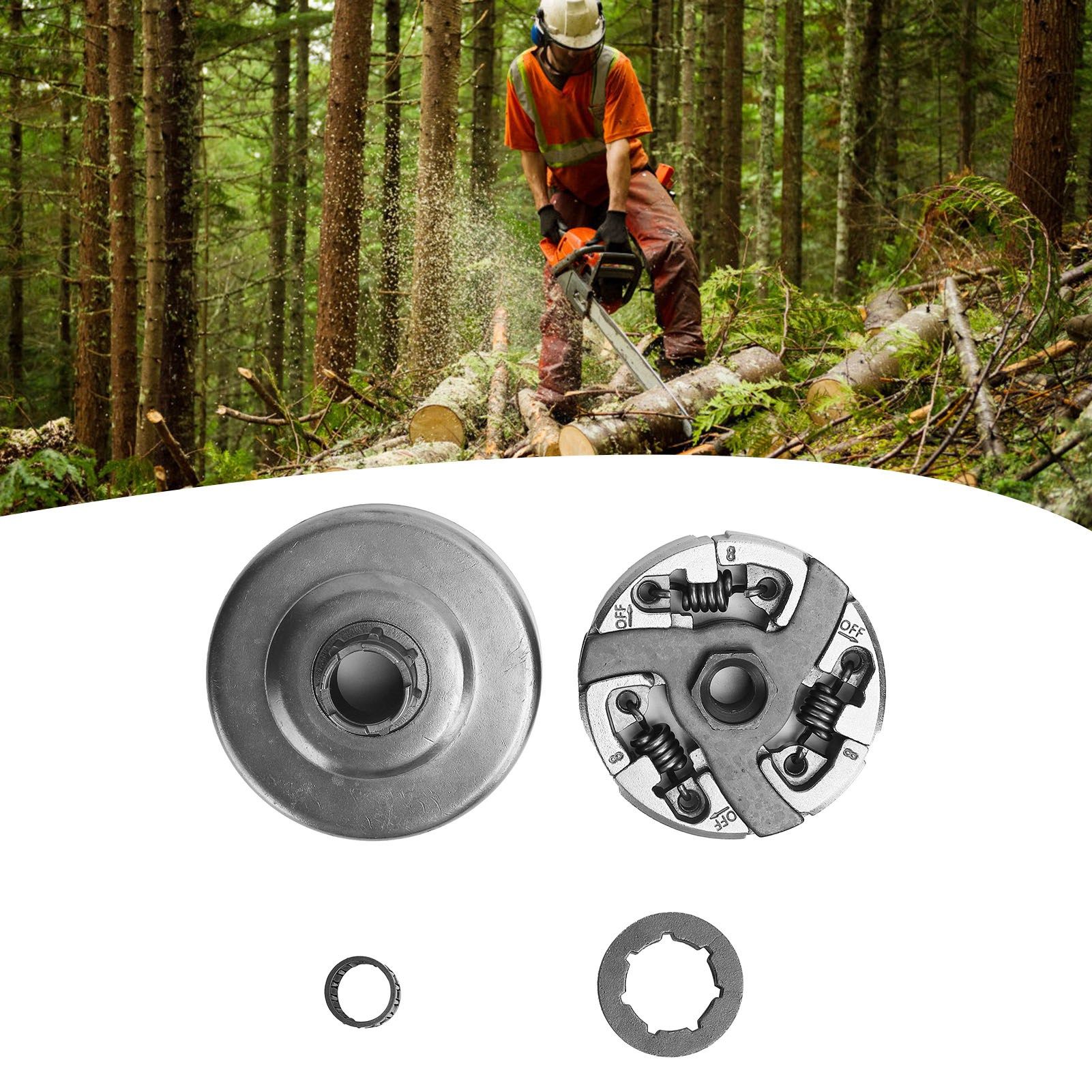 Clutch Drum Sprocket Bearing Kit Fit for Husqvarna 288 281 288XP 281XP 181 view 11