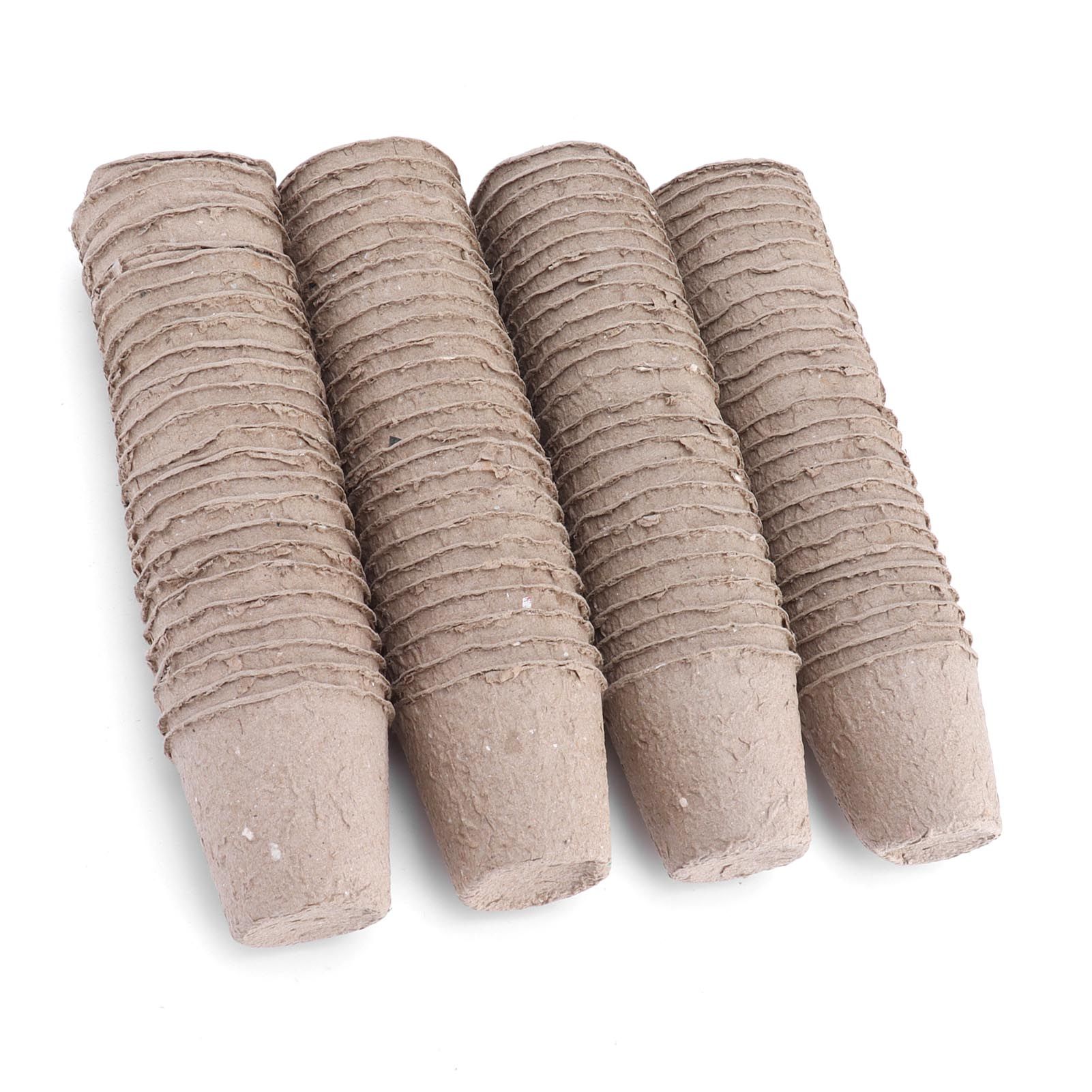 100Pcs 6cm Paper Peat Pot Degradable Round Seedling Nursery Cup Garden Accessory view 5