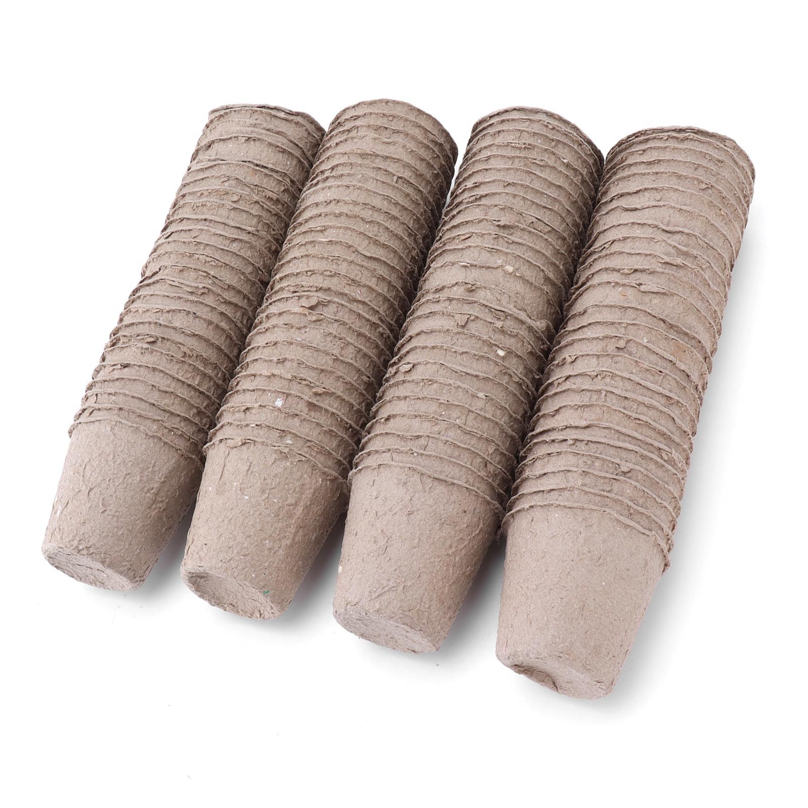 100Pcs 6cm Paper Peat Pot Degradable Round Seedling Nursery Cup Garden Accessory view 6