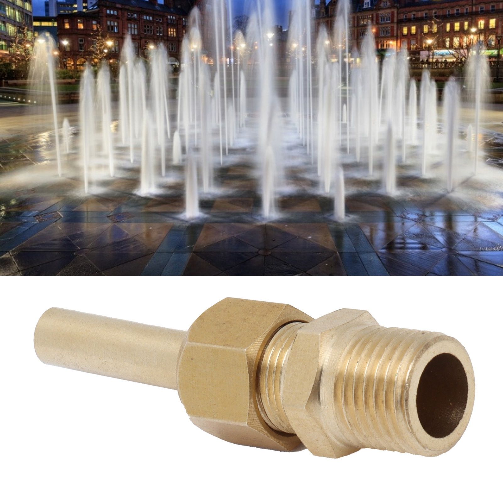 Fountain Nozzle Brass Adjustable Sprinkler Spray Head Garden Parks Pond view 11