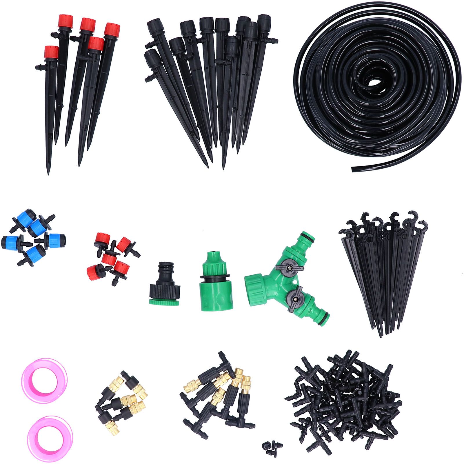 25M Garden Irrigation System Micro Drip Irrigation Equipment Kit Plant view 2
