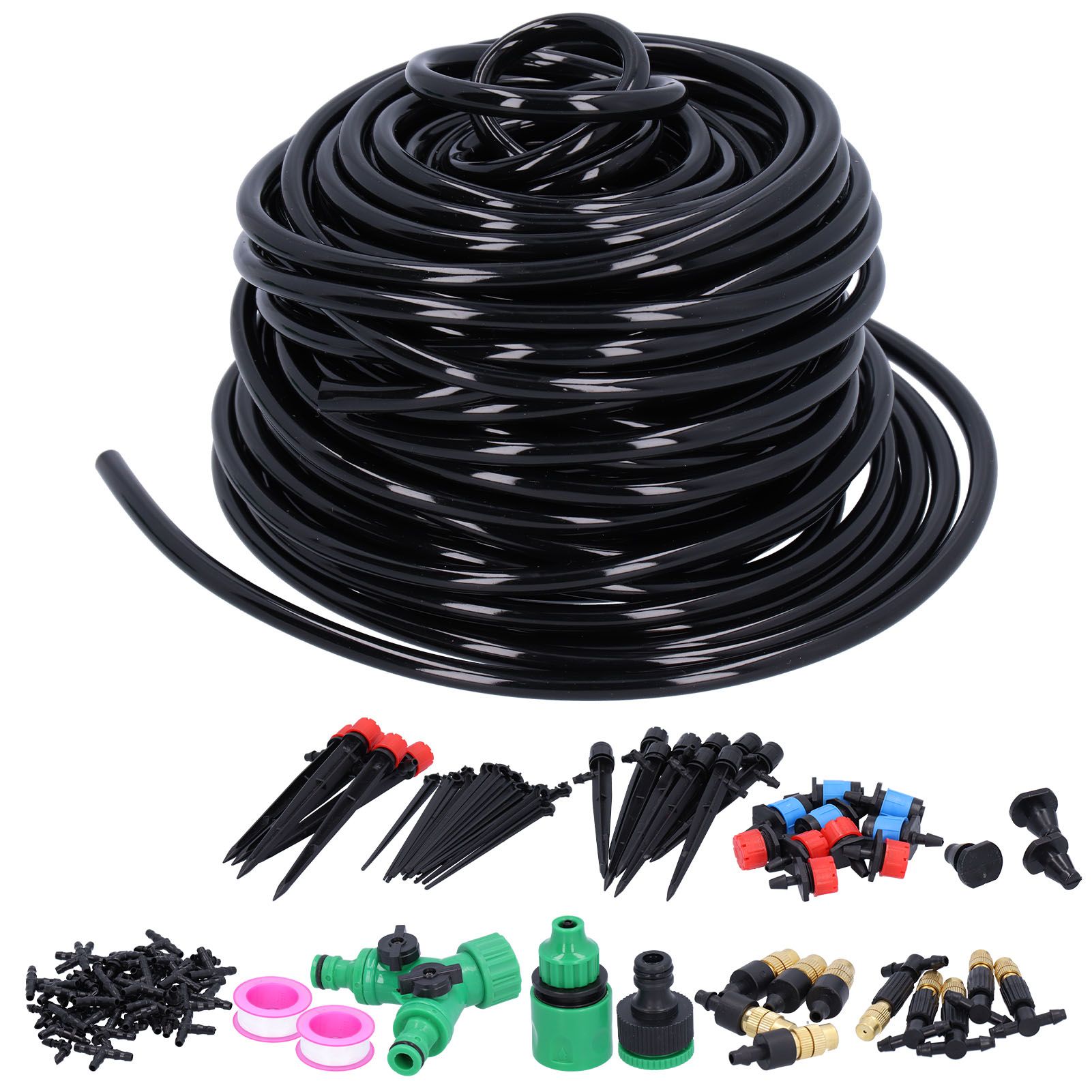 25M Garden Irrigation System Micro Drip Irrigation Equipment Kit Plant view 4