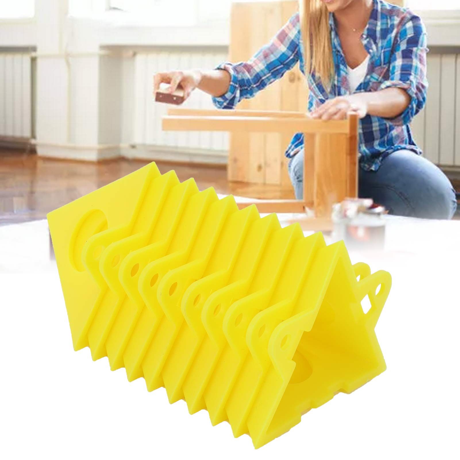 10Pcs Triangular Paint Pad Lifting Painting Stand Supply Woodworking Accessories view 12