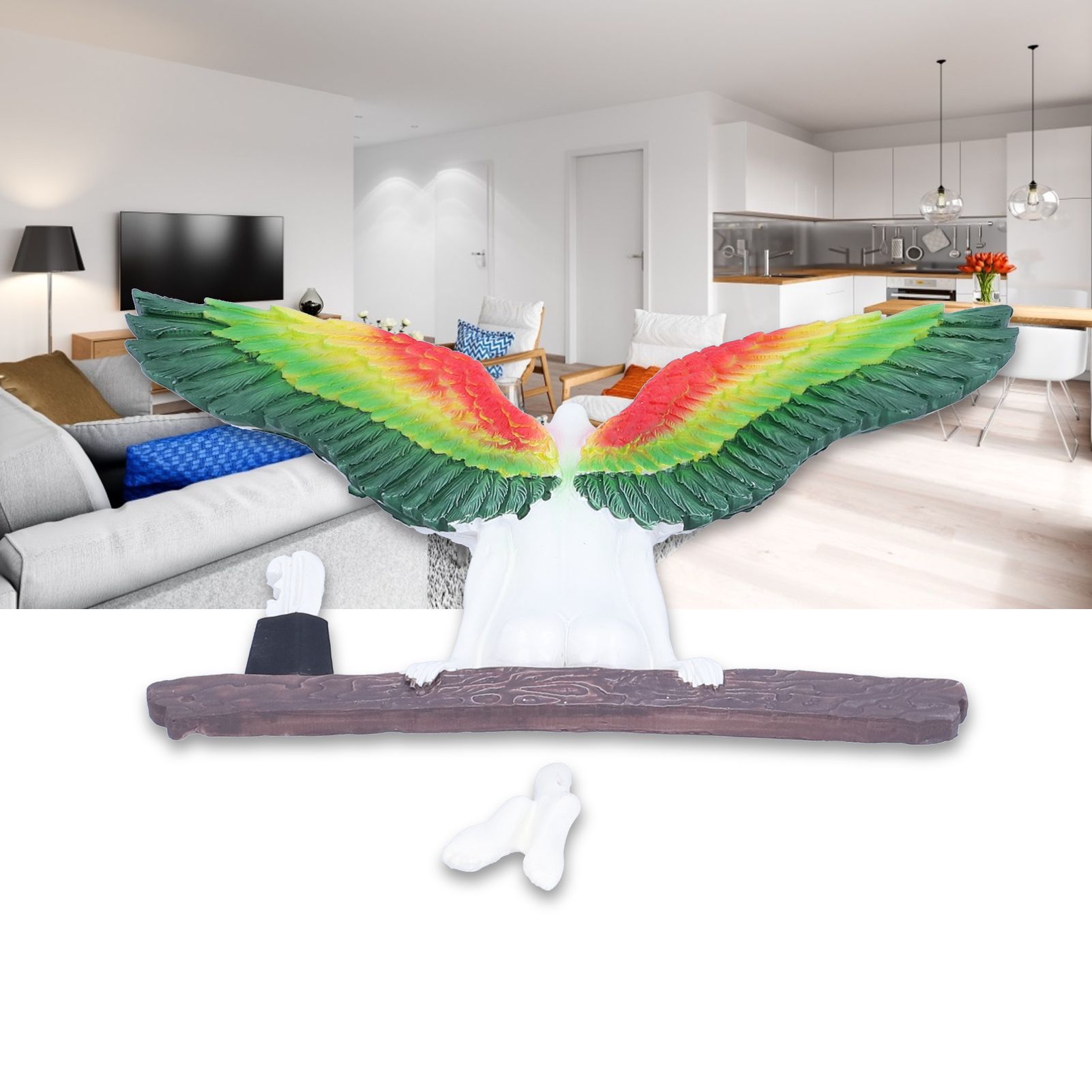 Angel Wing Statues Decoration Tridimensional Resin Crafts Background Ornaments view 11