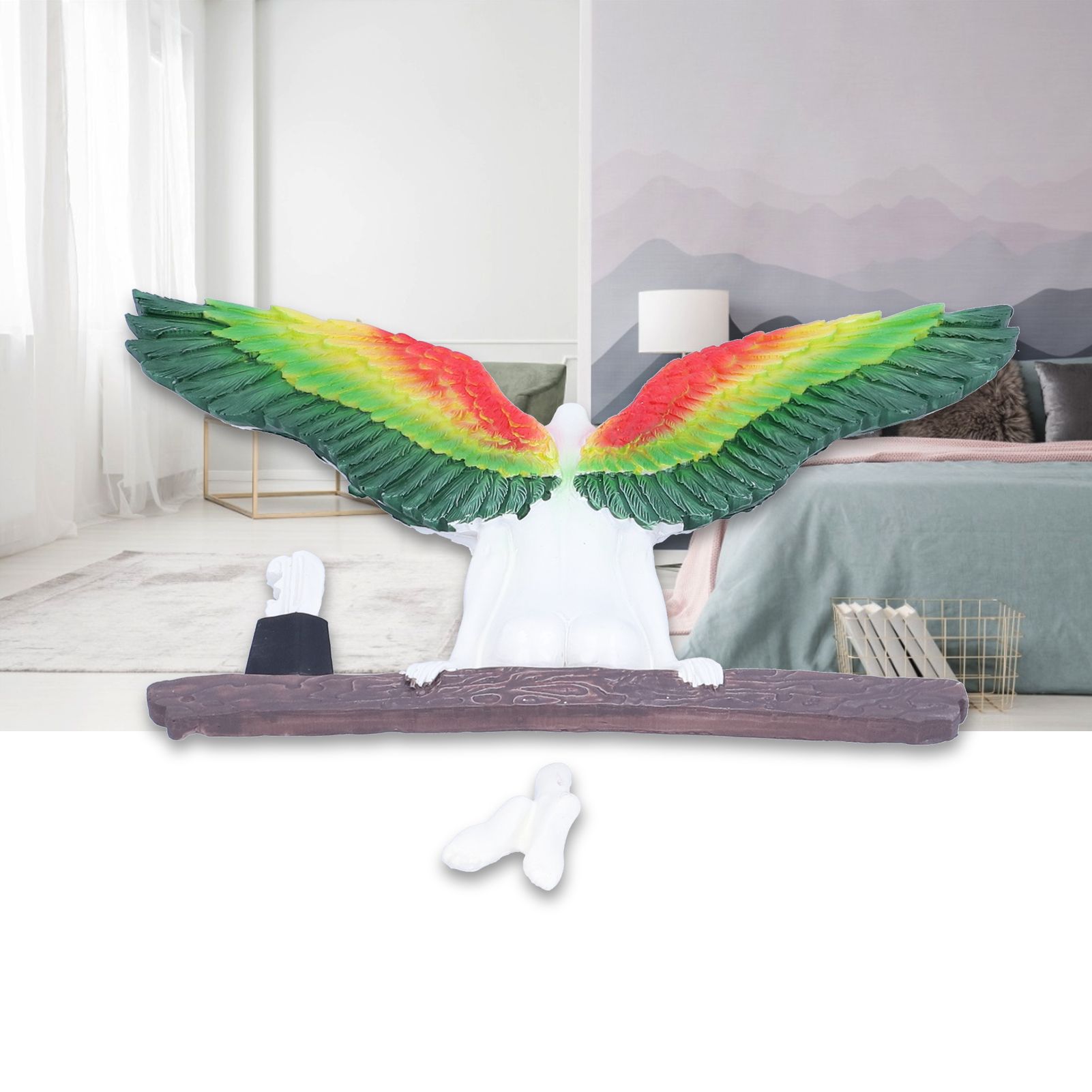 Angel Wing Statues Decoration Tridimensional Resin Crafts Background Ornaments view 12