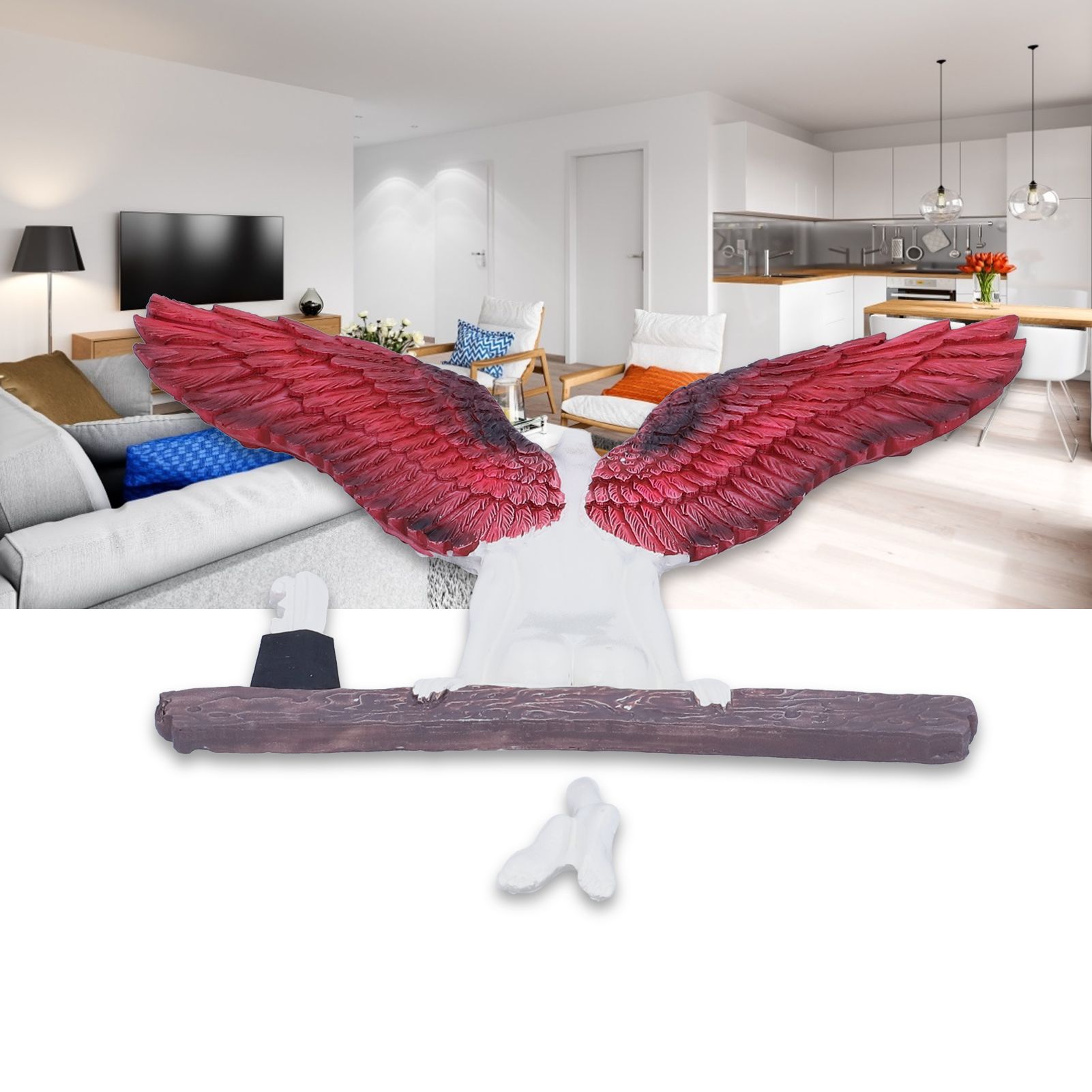 Angel Wing Statues Decoration Tridimensional Resin Crafts Background Ornaments view 11