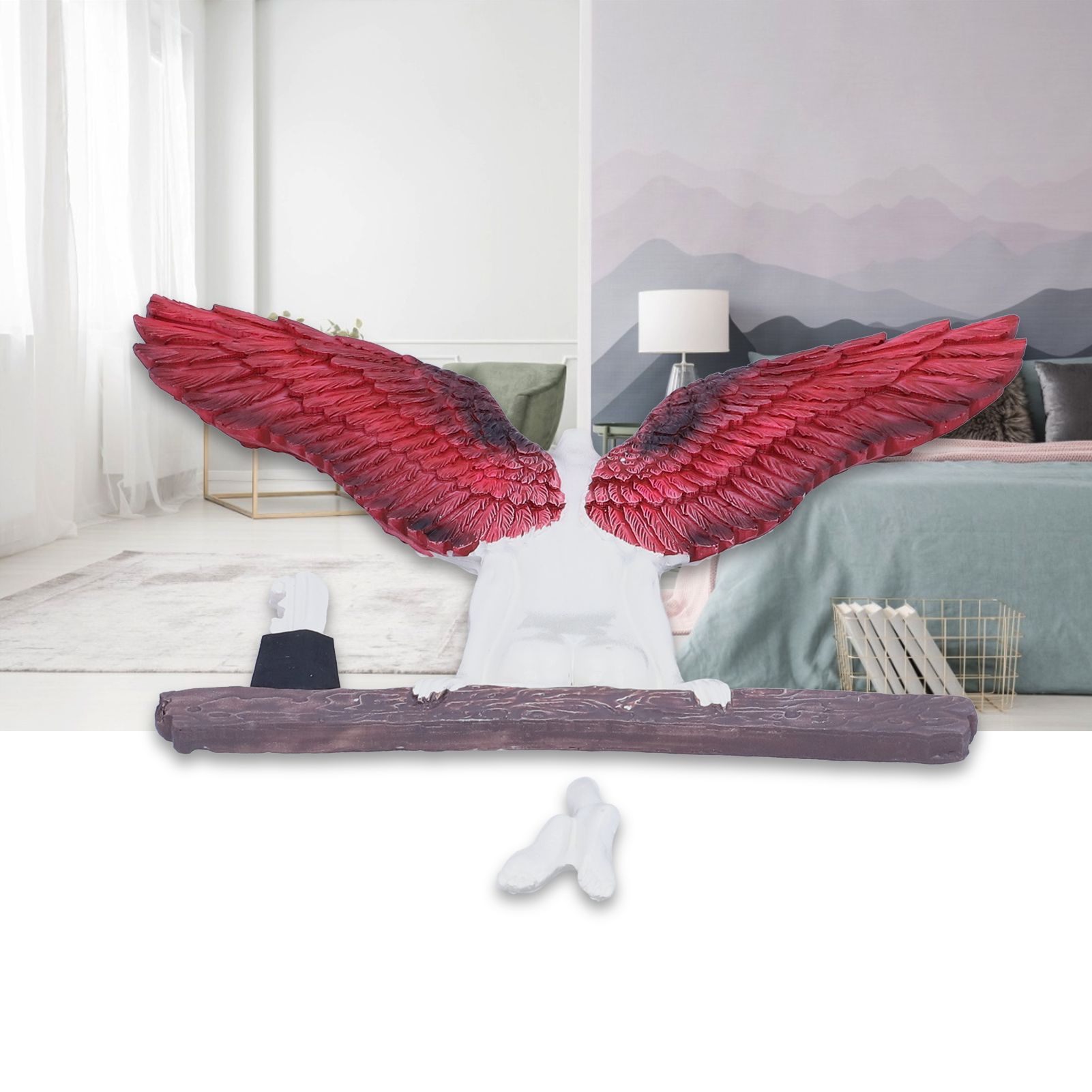 Angel Wing Statues Decoration Tridimensional Resin Crafts Background Ornaments view 12